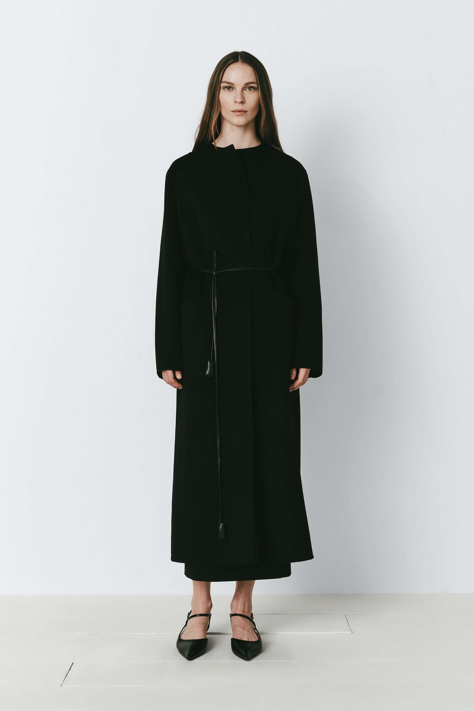 Mathé Belted Double-Faced Coat
