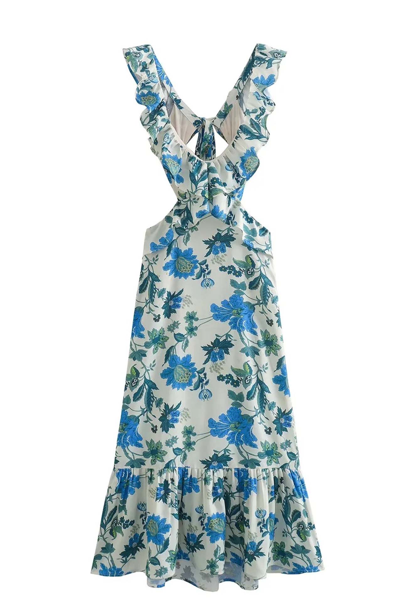 Isabelle's™ | Floral Elegant Ruffle Maxi Dress