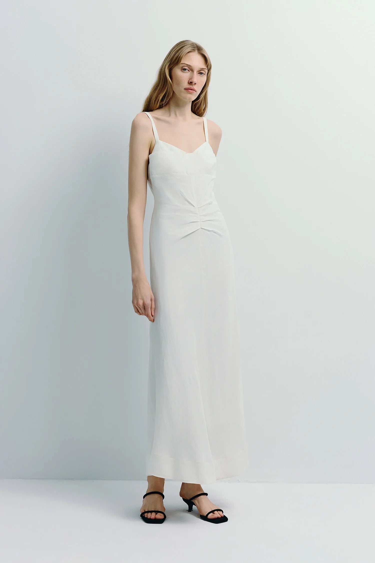 Jiselle Pleated Waist Dress