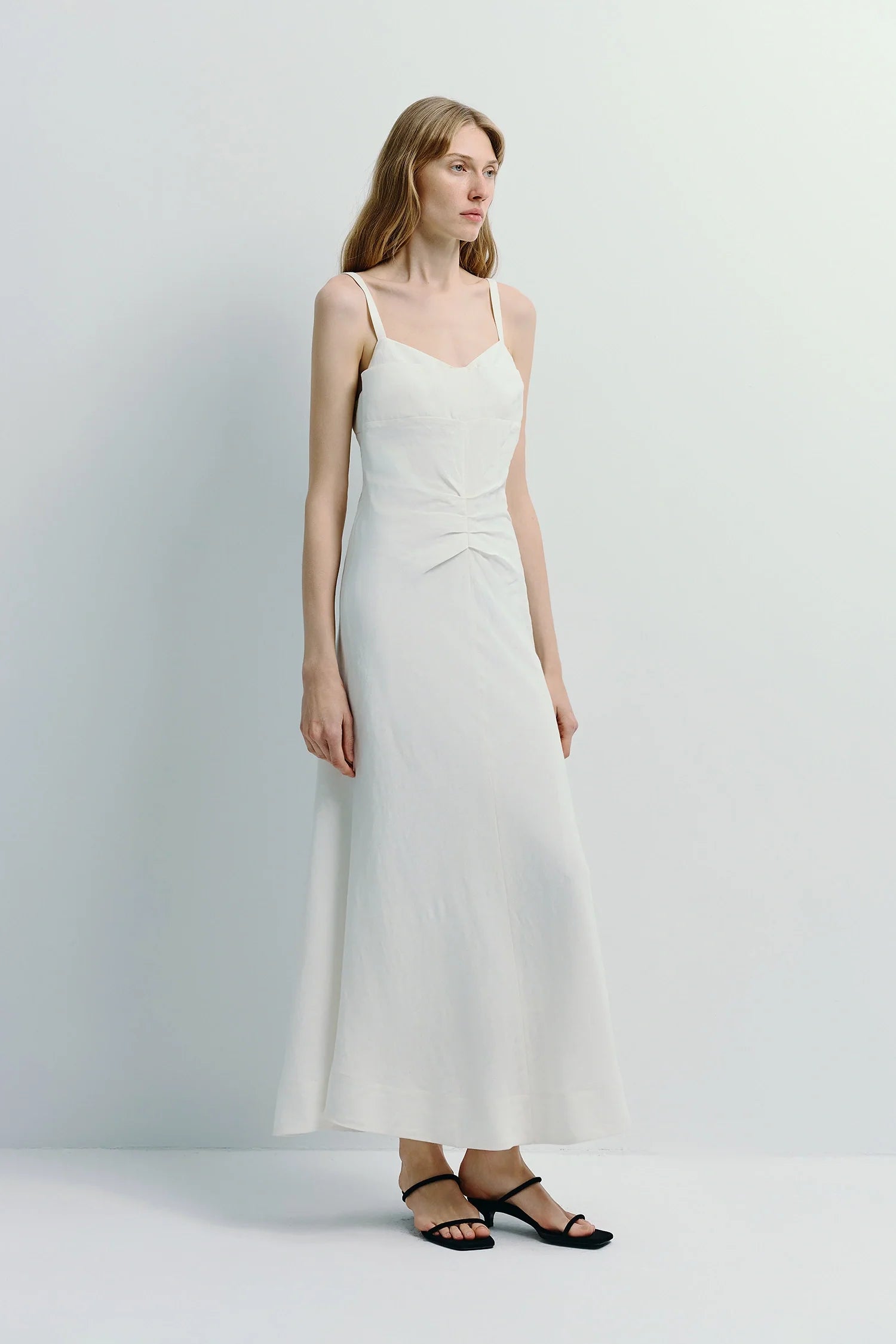 Jiselle Pleated Waist Dress