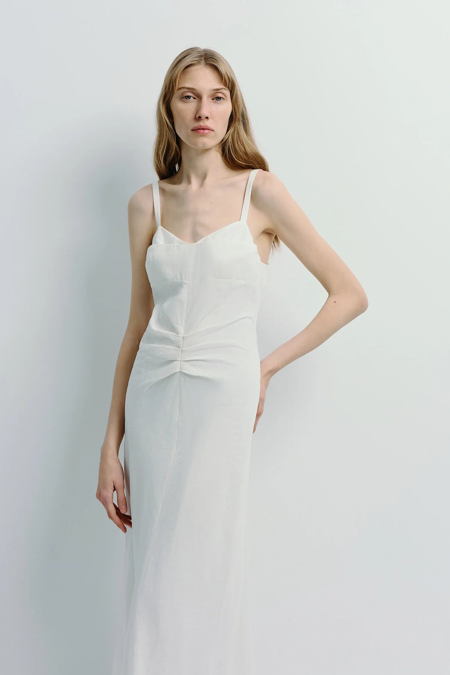 Jiselle Pleated Waist Dress