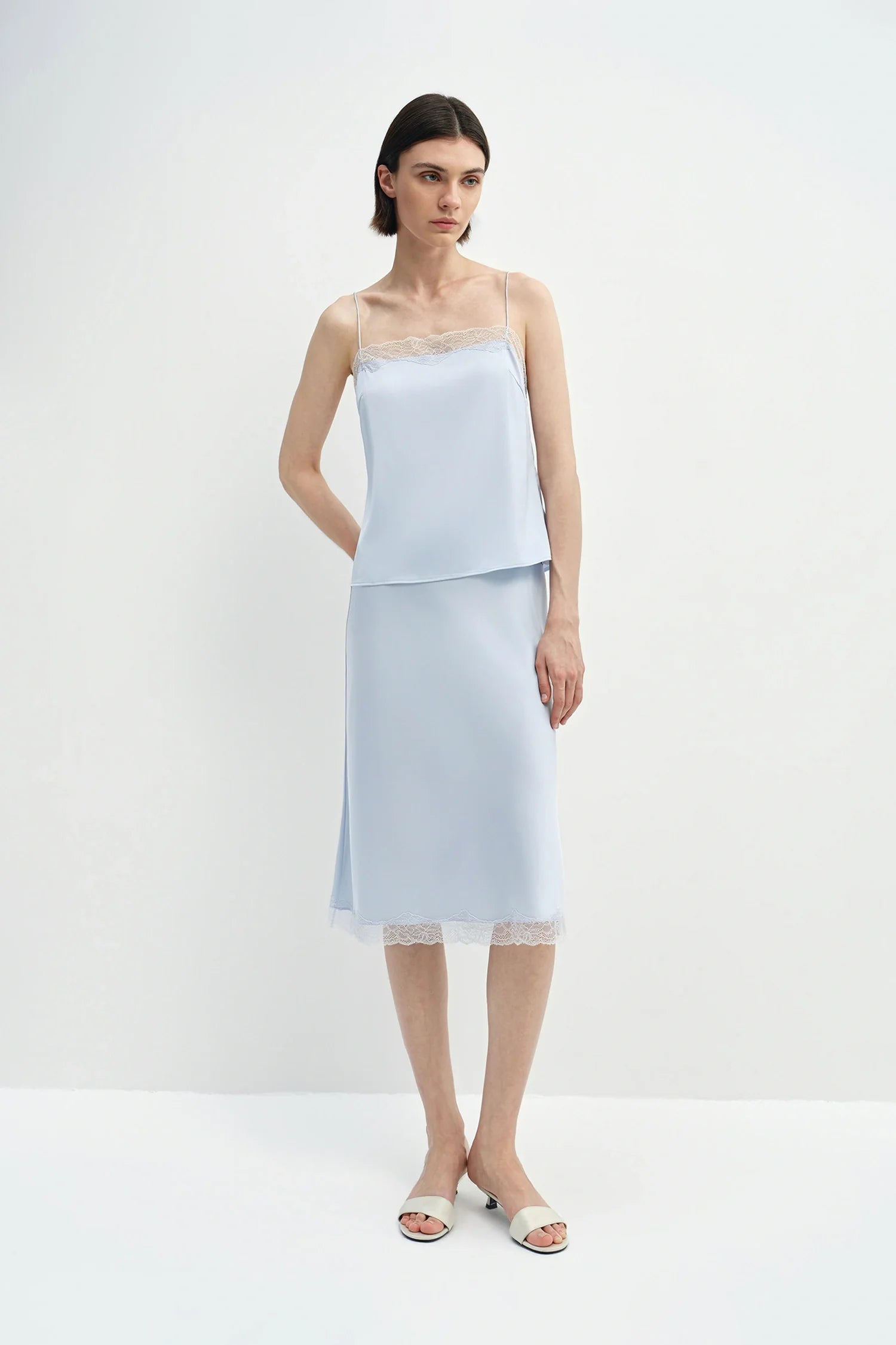 Alva Lace Hem Skirt