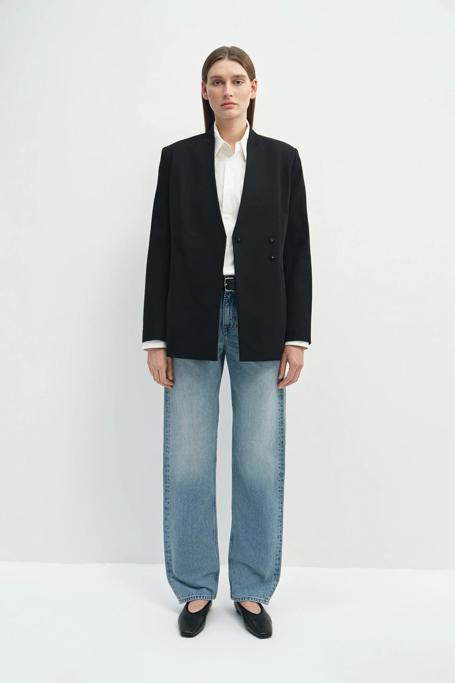 Miray Collarless Blazer