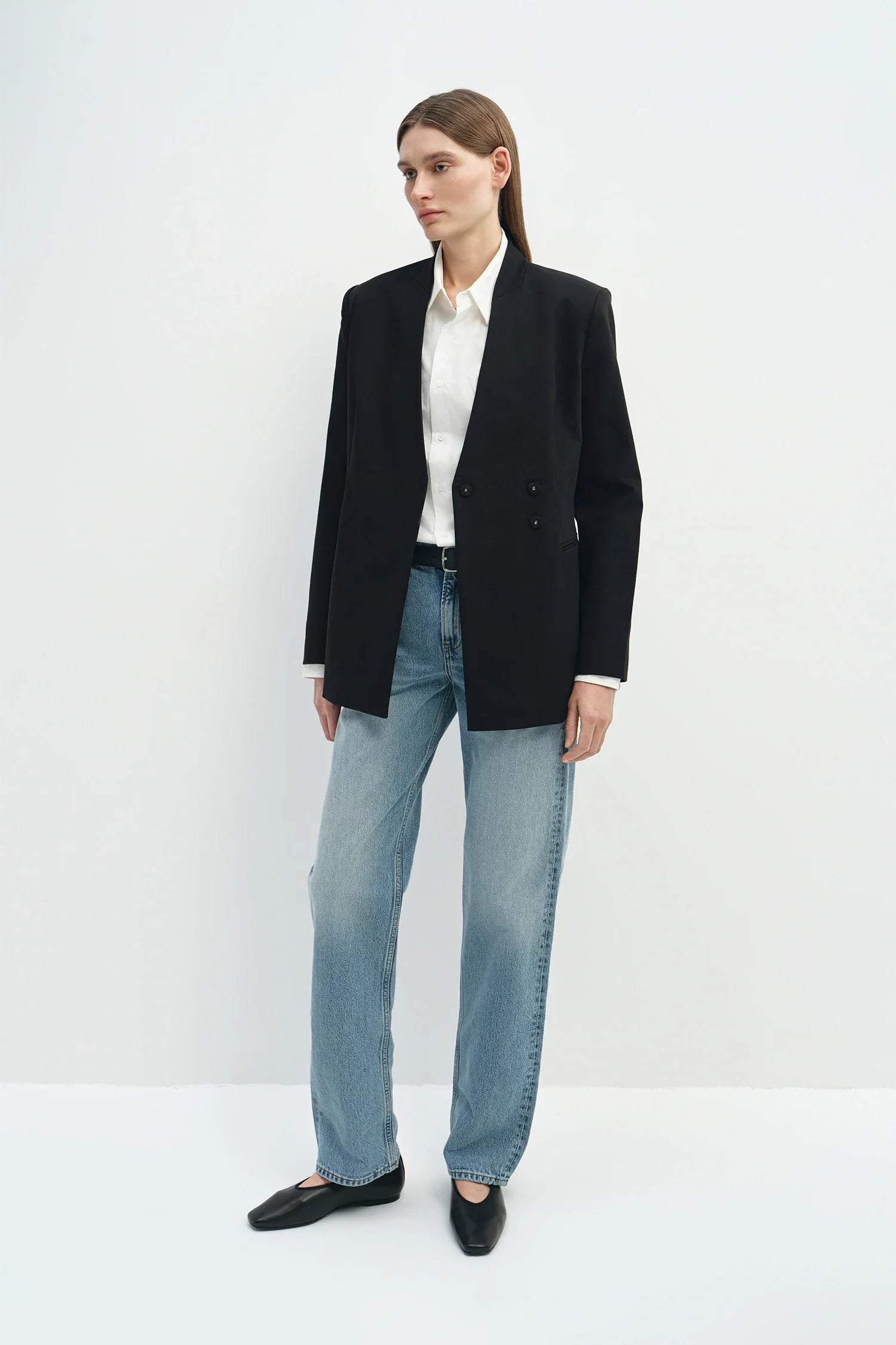 Miray Collarless Blazer