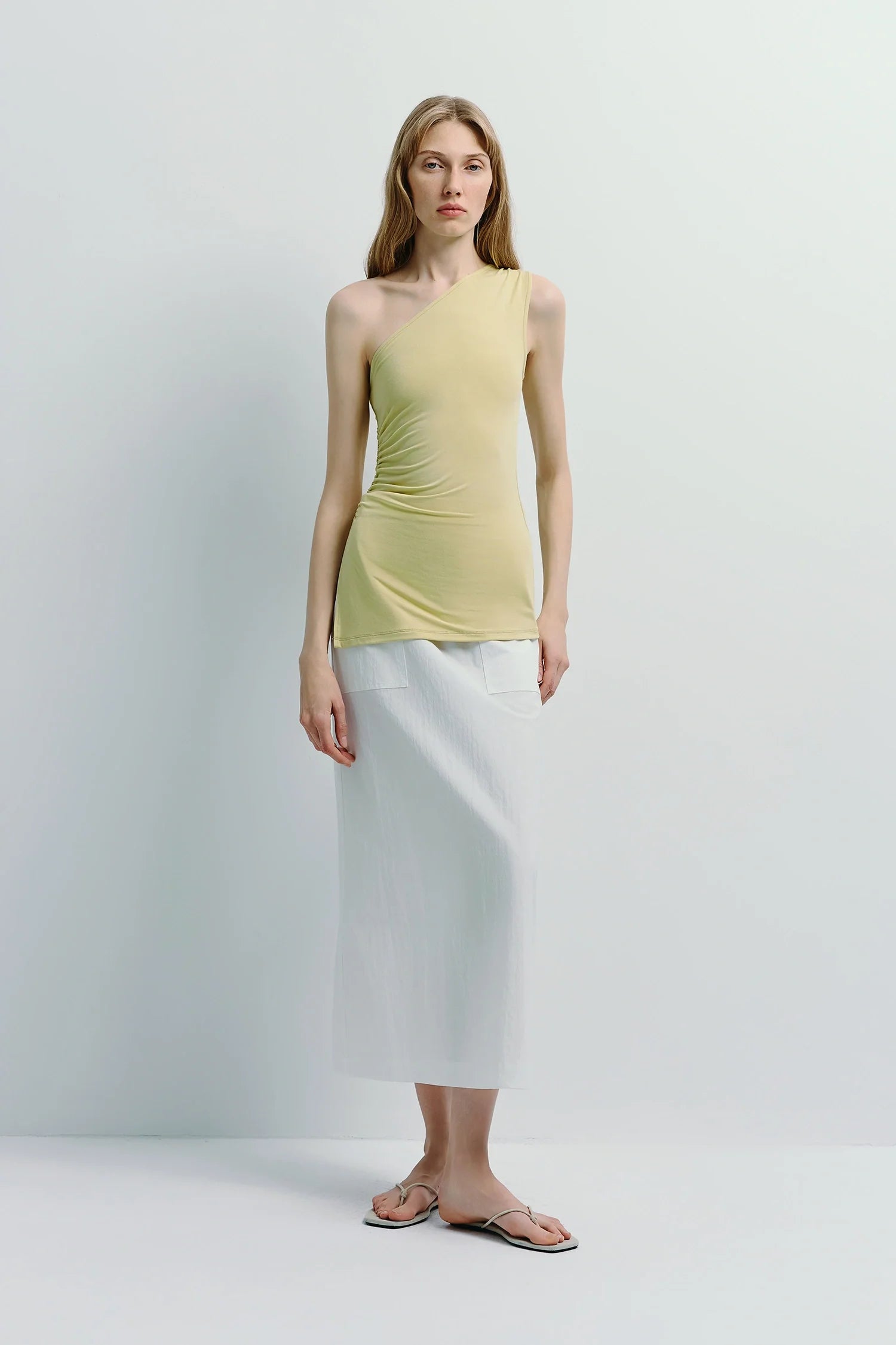 Savoie Crinkled Poplin Skirt