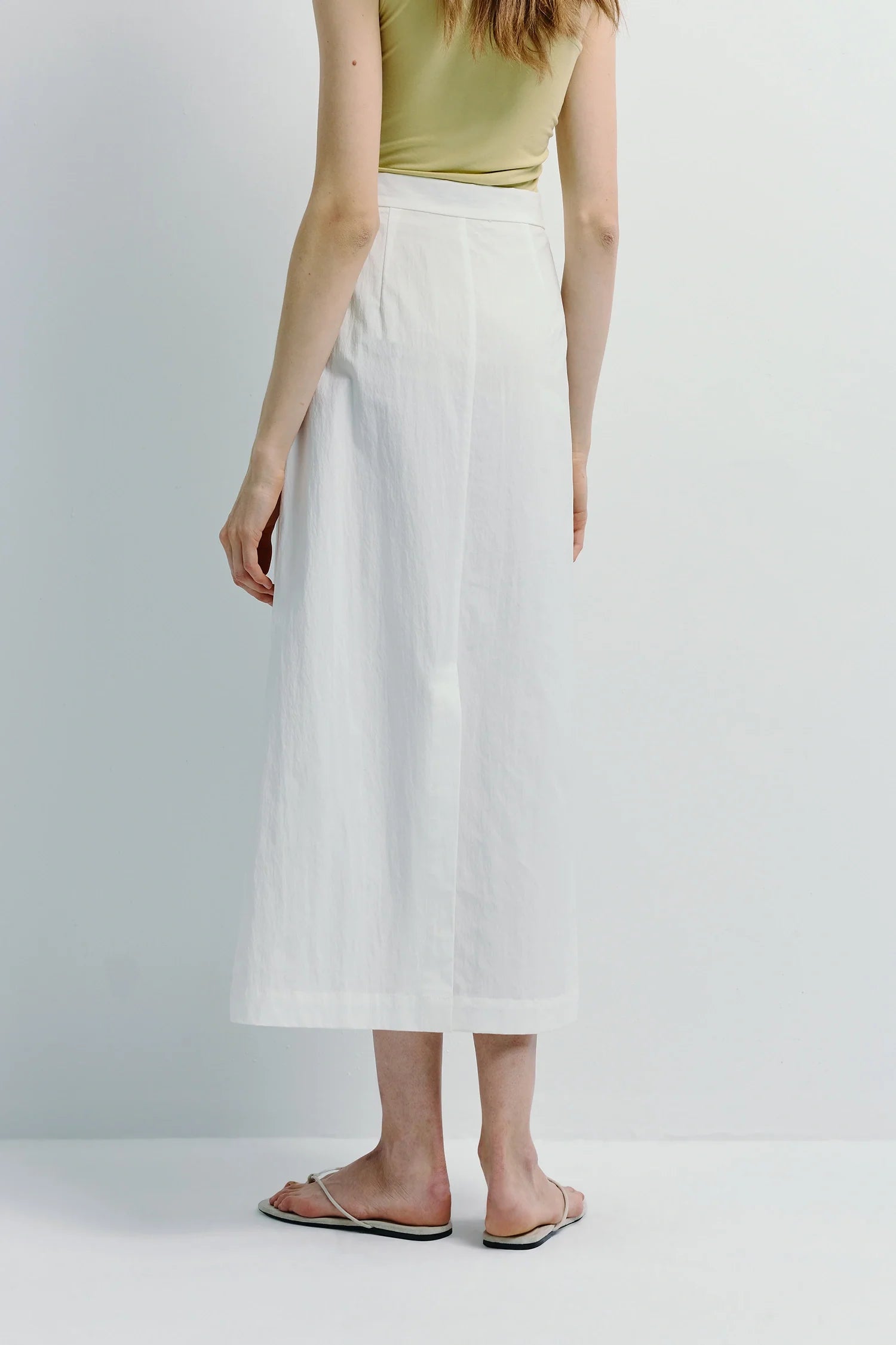 Savoie Crinkled Poplin Skirt