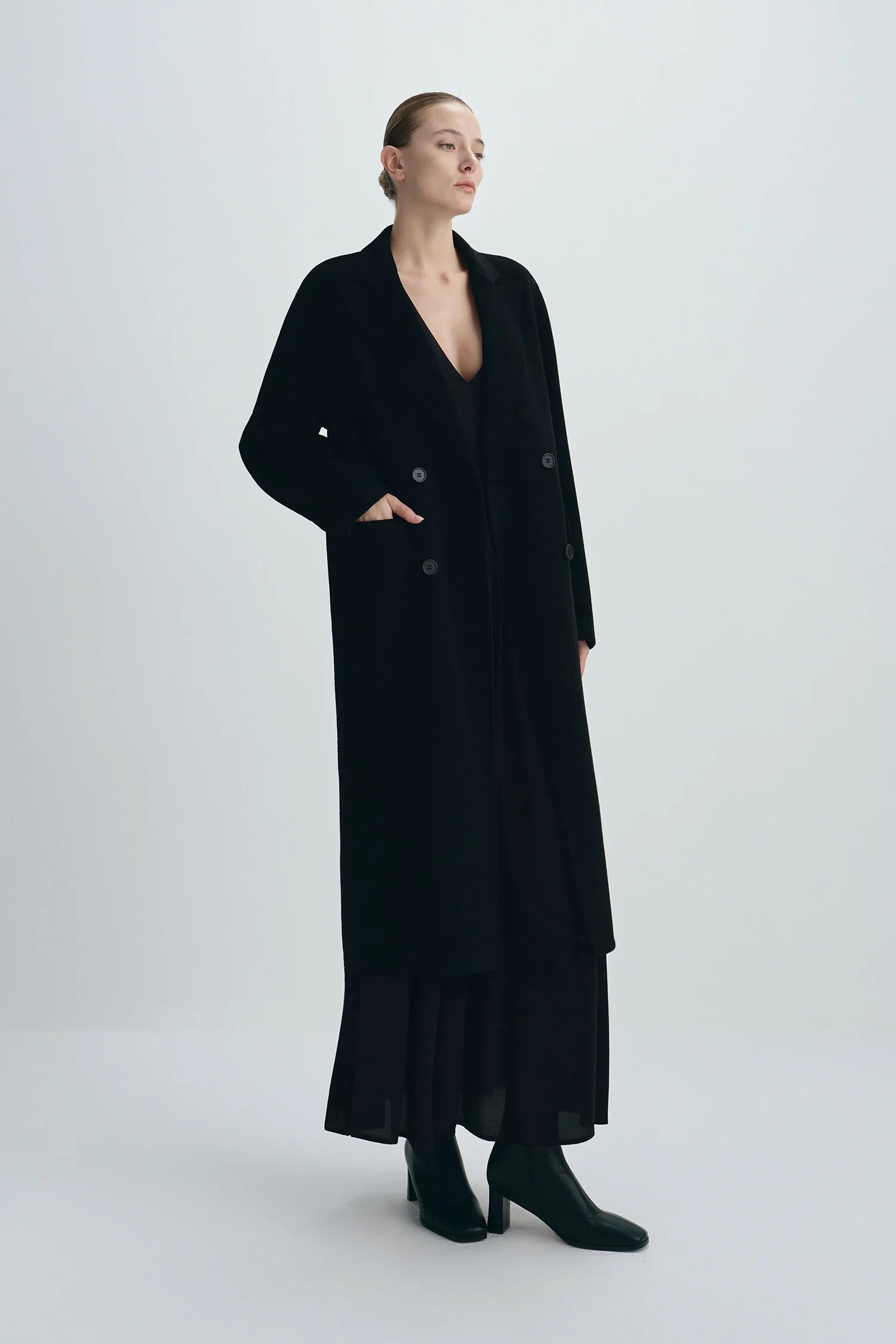Gisele Deep V-Neck Maxi Dress