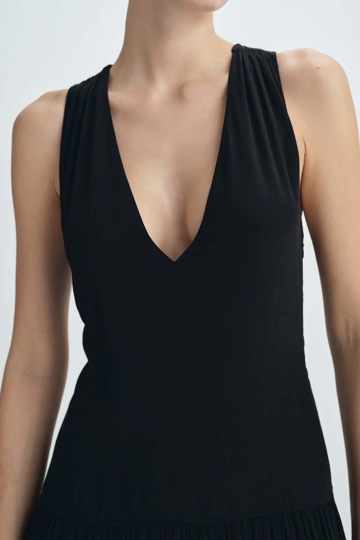 Gisele Deep V-Neck Maxi Dress