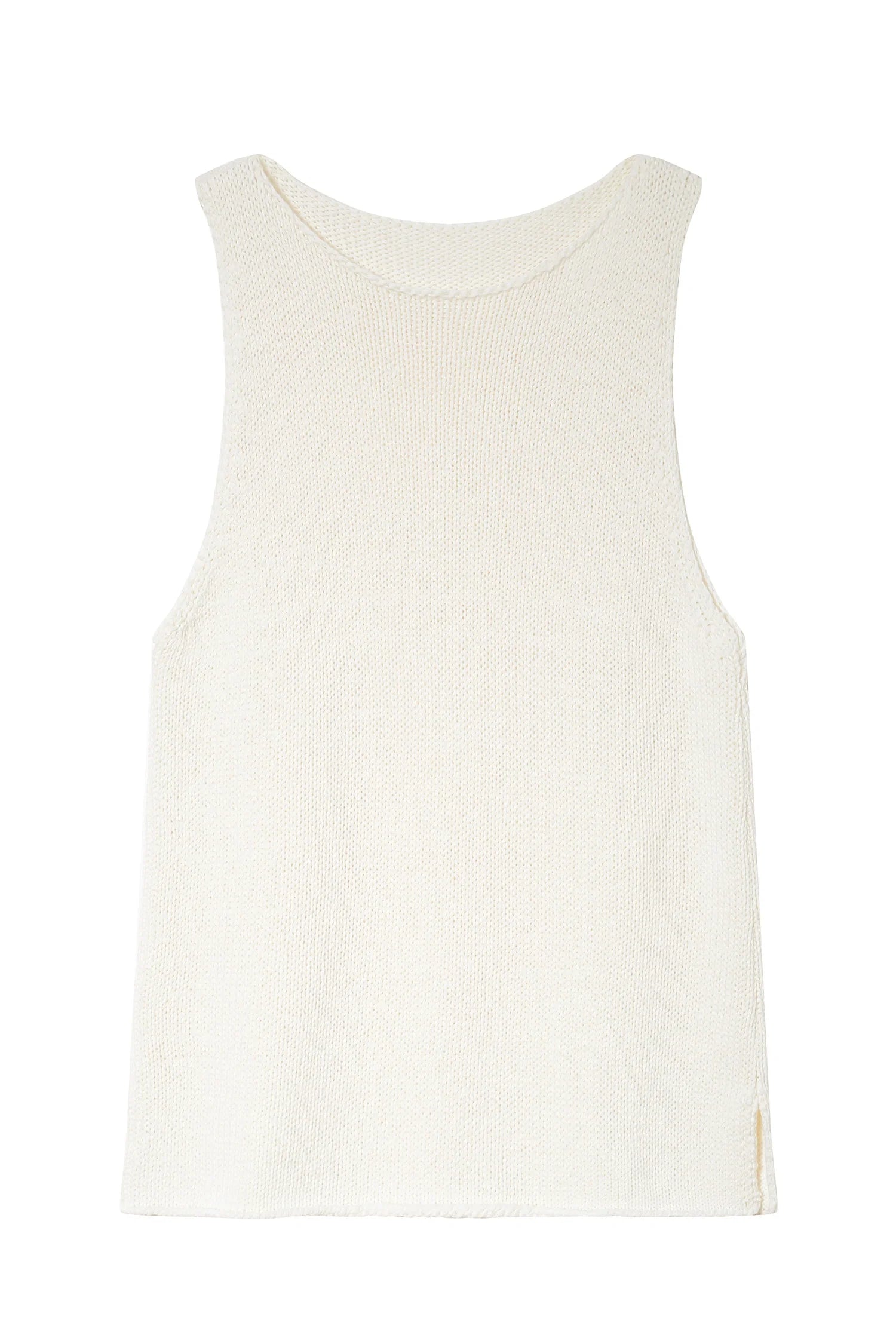 Tricot Boatneck Sweater Tank
