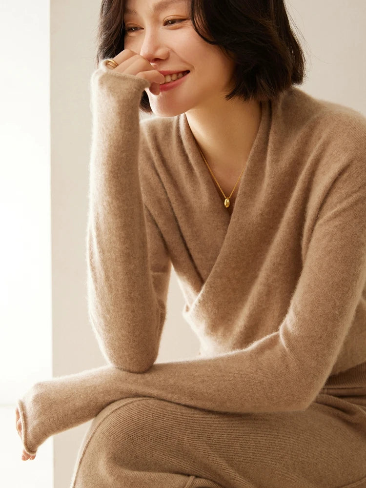 Isabelle's™ | Elegant Wrap Crossover Chic Sweater