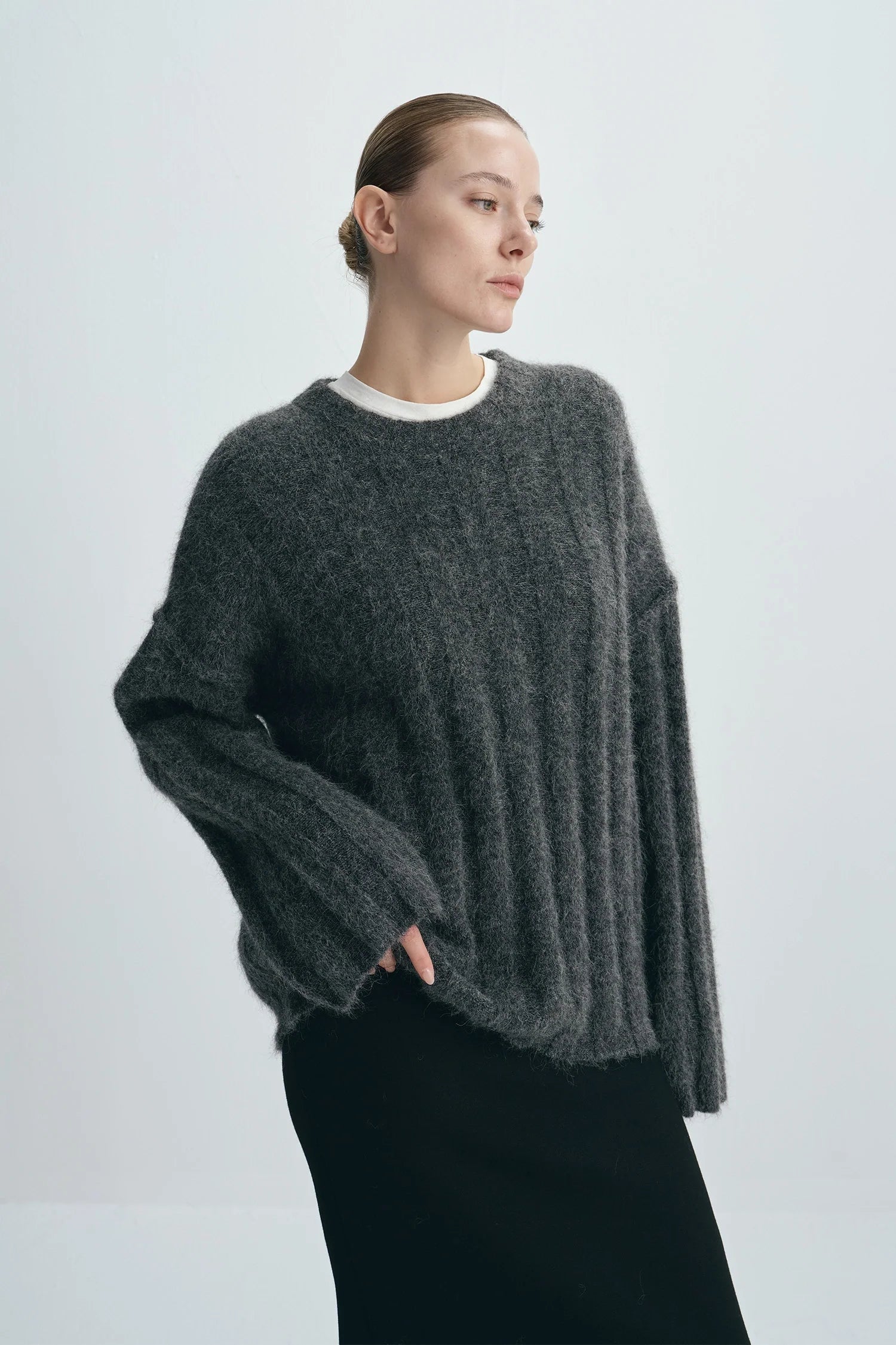 Vendome Wide Rib Boxy Sweater