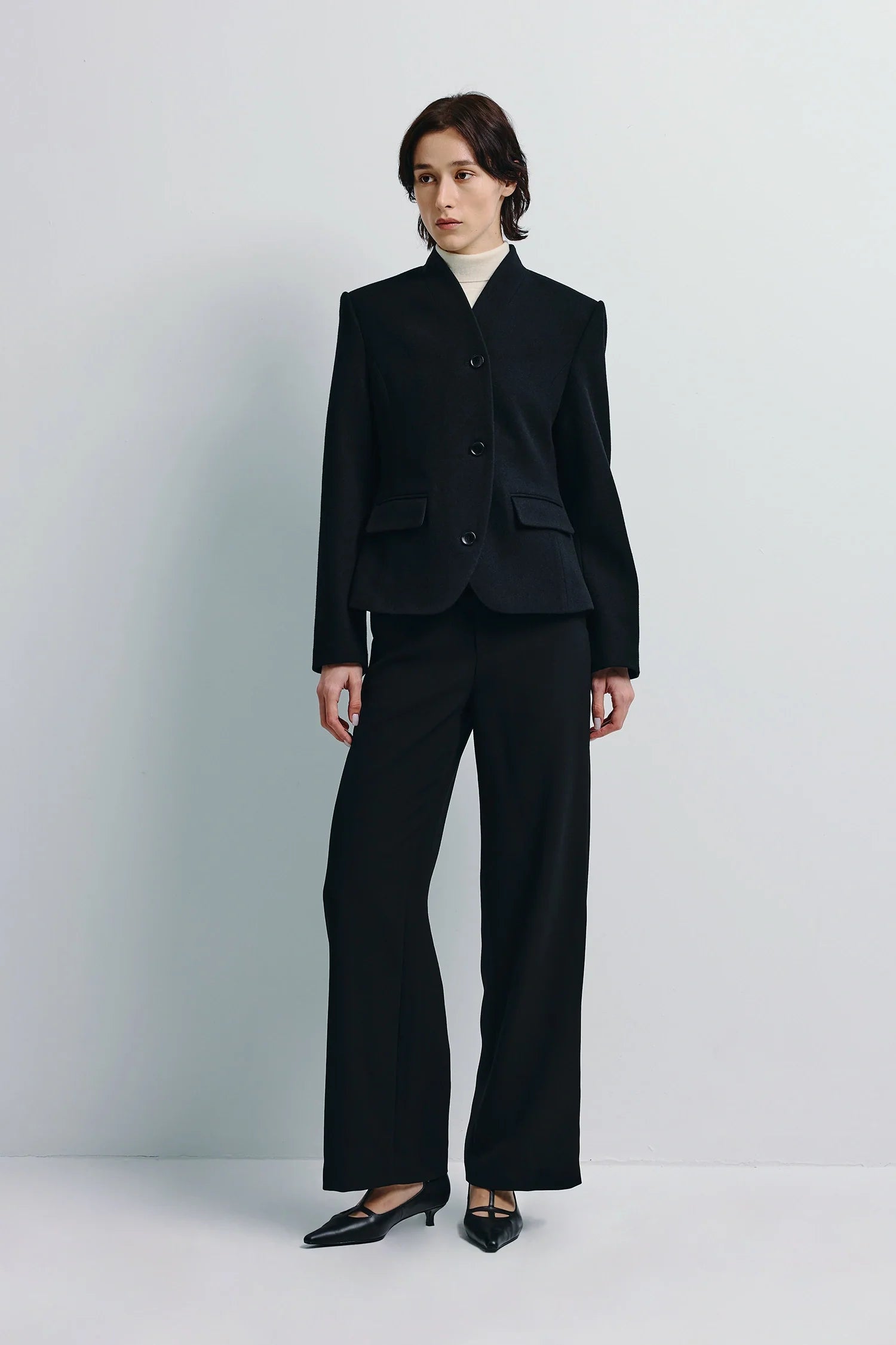 Camberly Collarless Short Blazer
