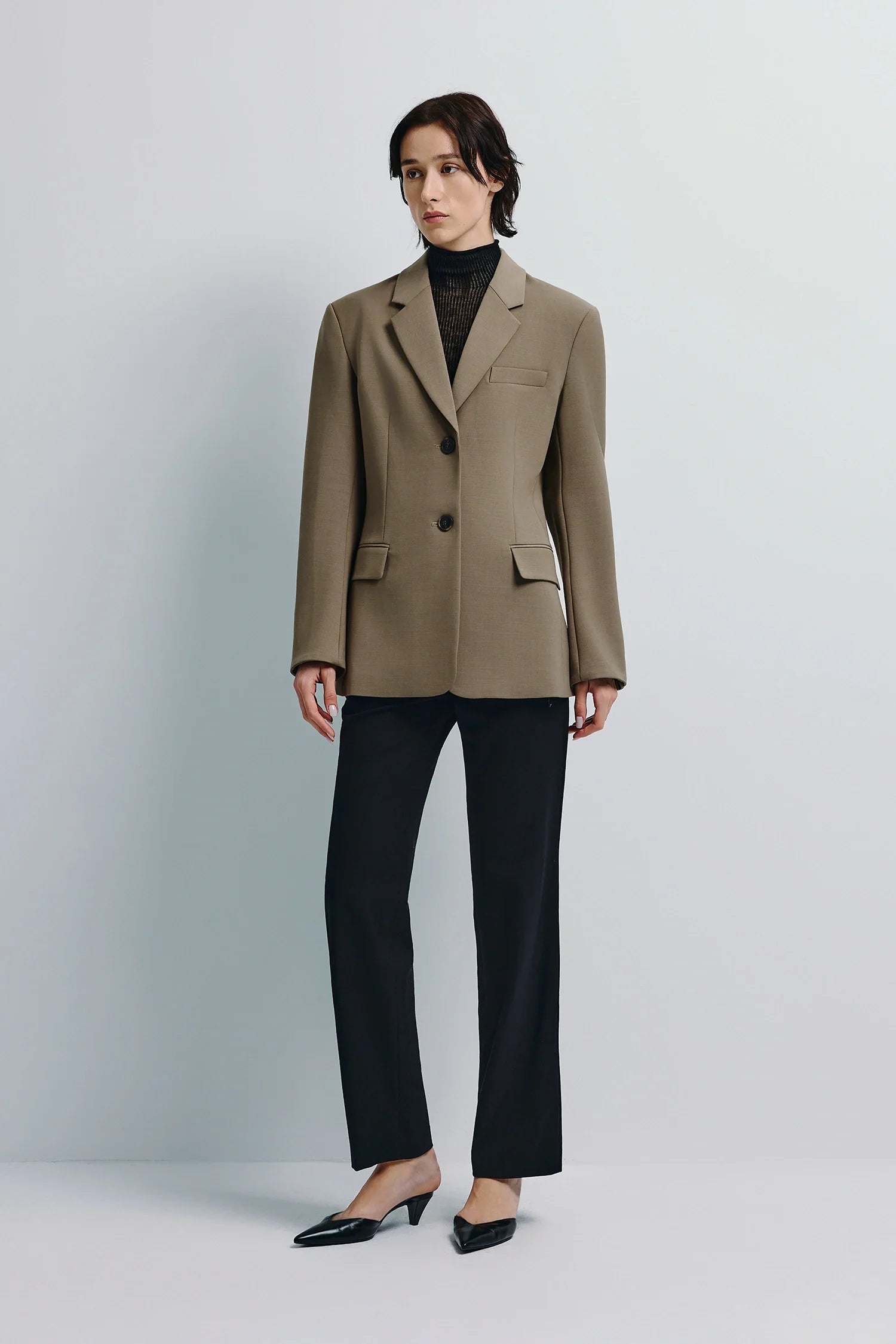 Ellison Oversized Shoulder Blazer
