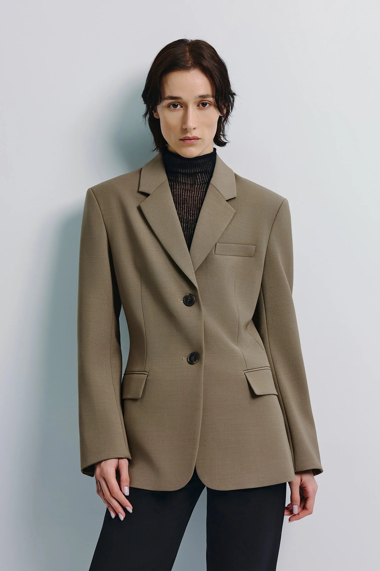 Ellison Oversized Shoulder Blazer