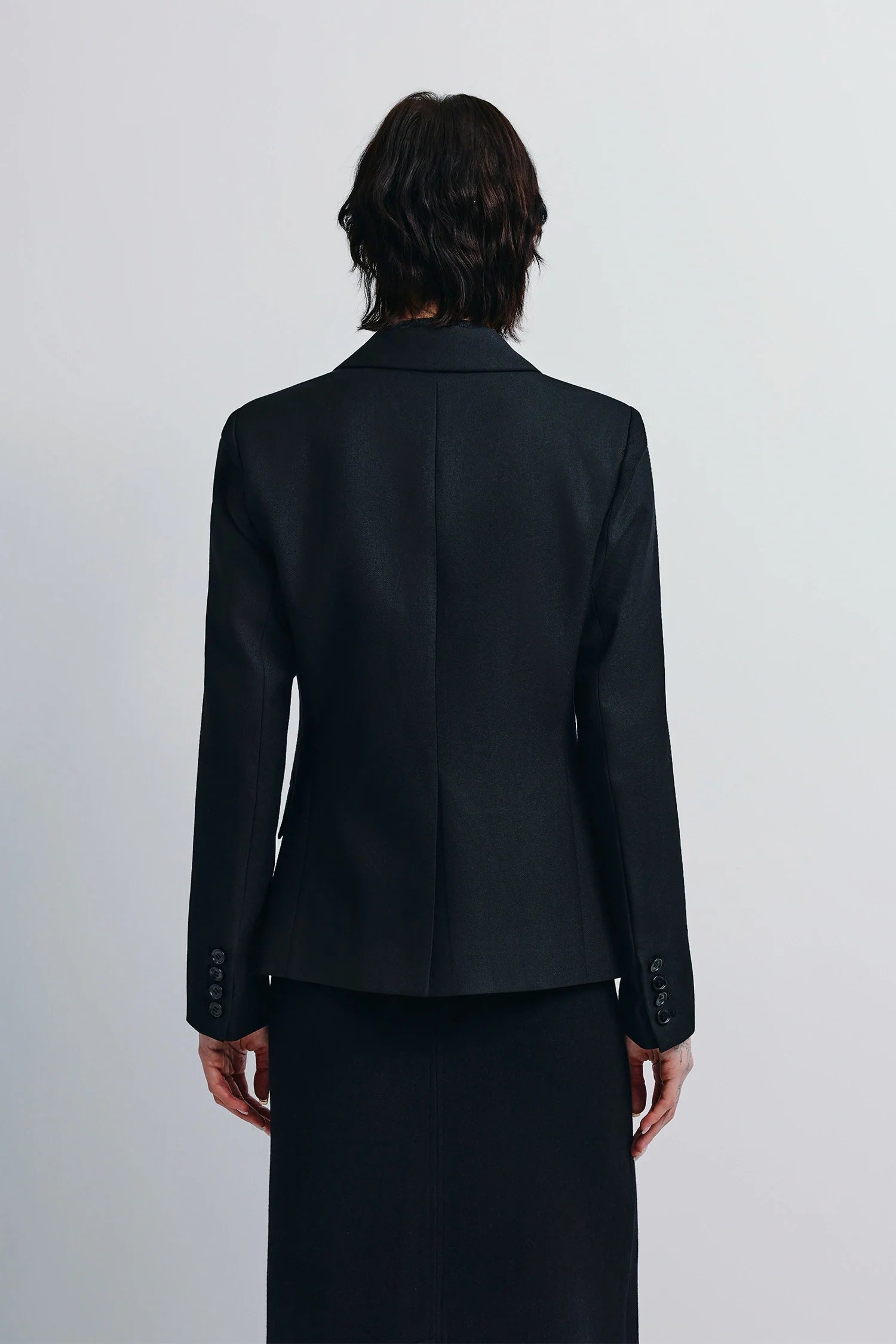 Jin Slim Waist Wool Blazer