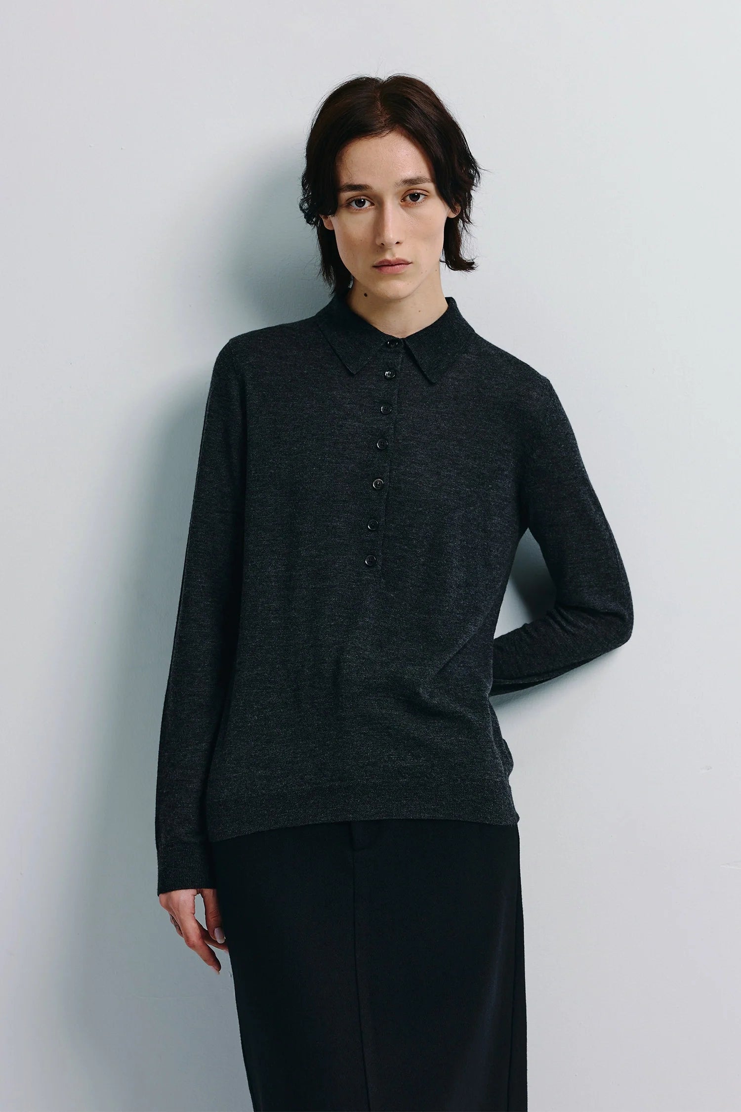 Verna Collared Button Up Sweater