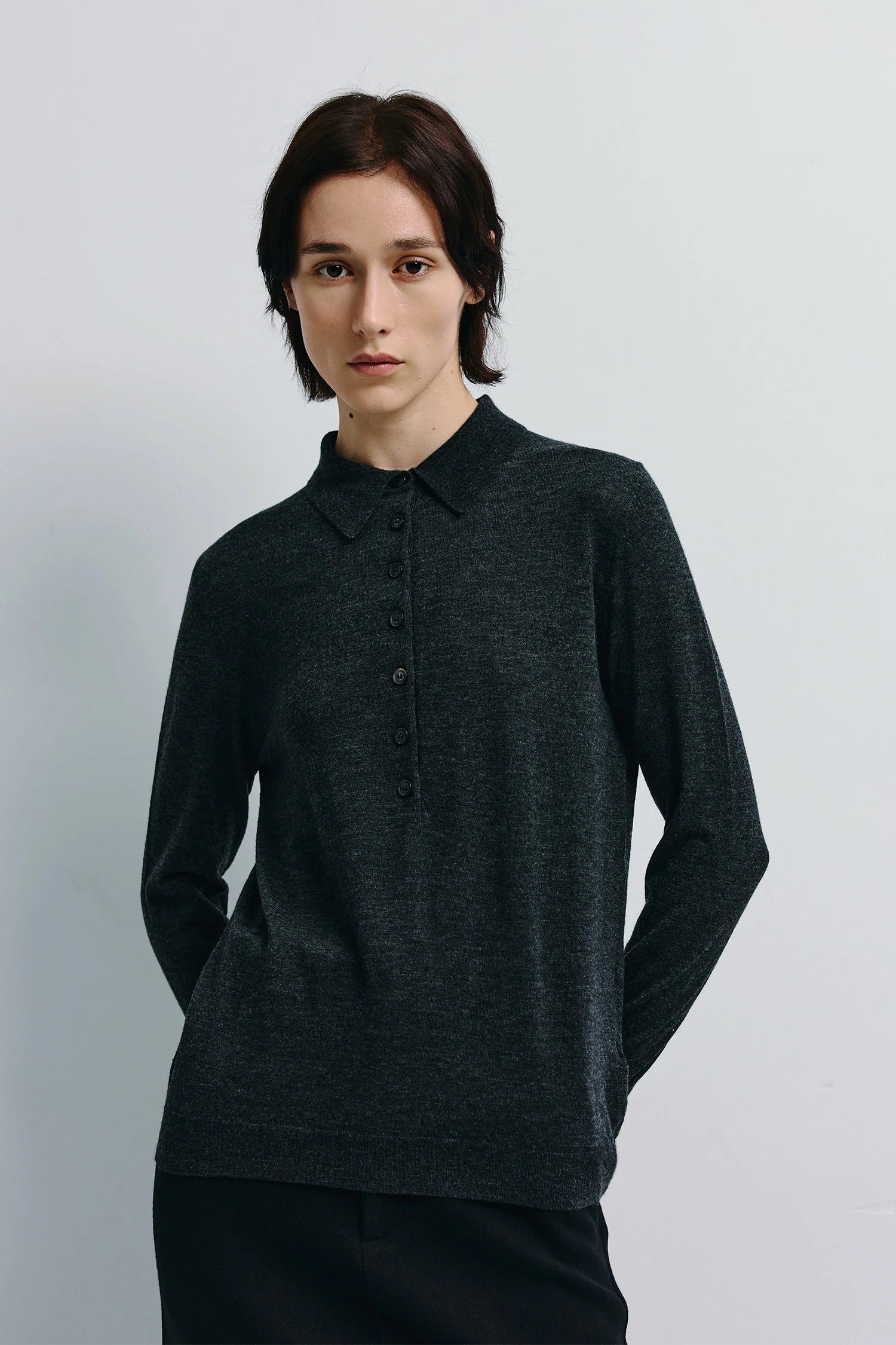 Verna Collared Button Up Sweater