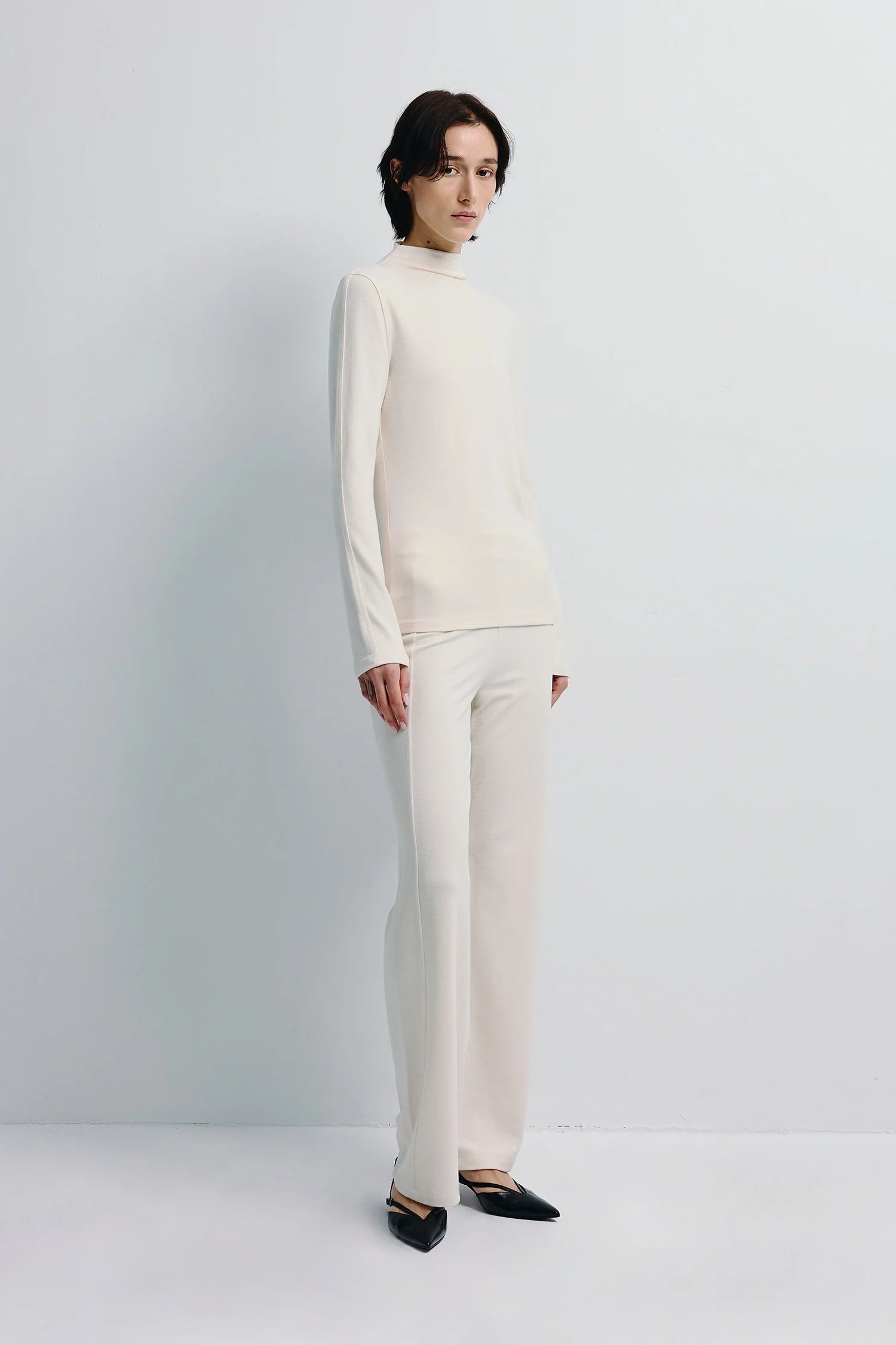 Morgane High Neck Knit Top
