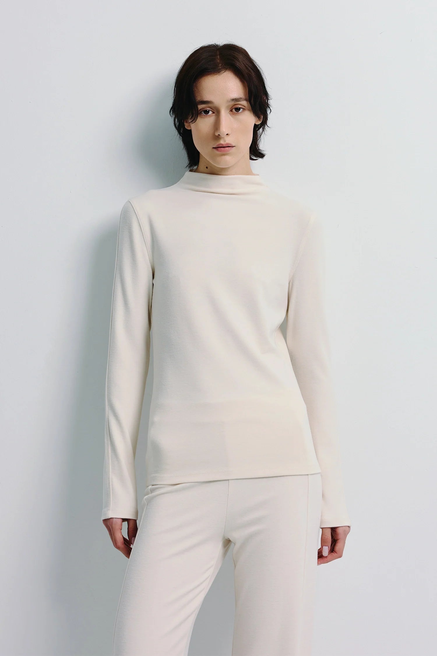 Morgane High Neck Knit Top