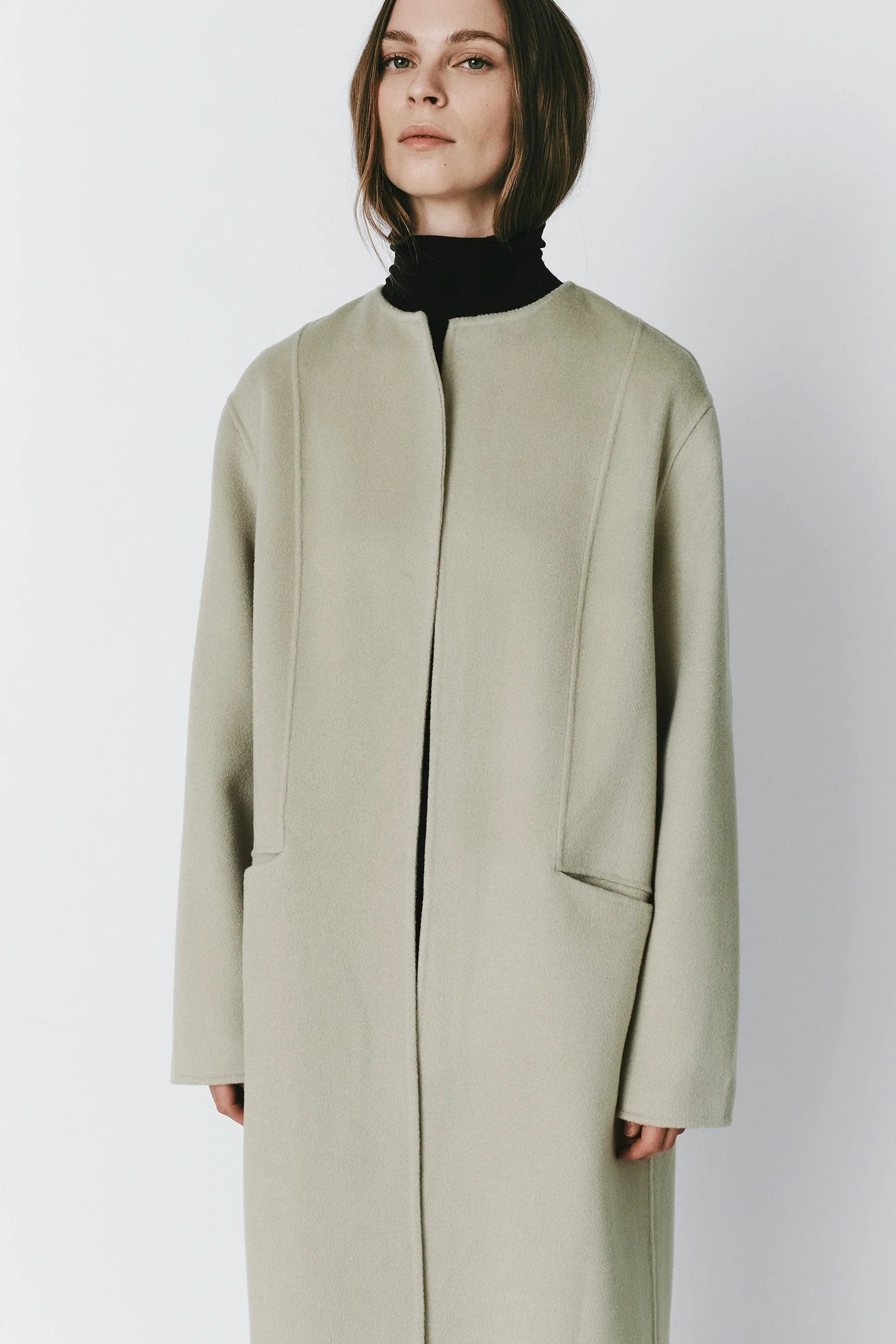 Mathé Belted Double-Faced Coat