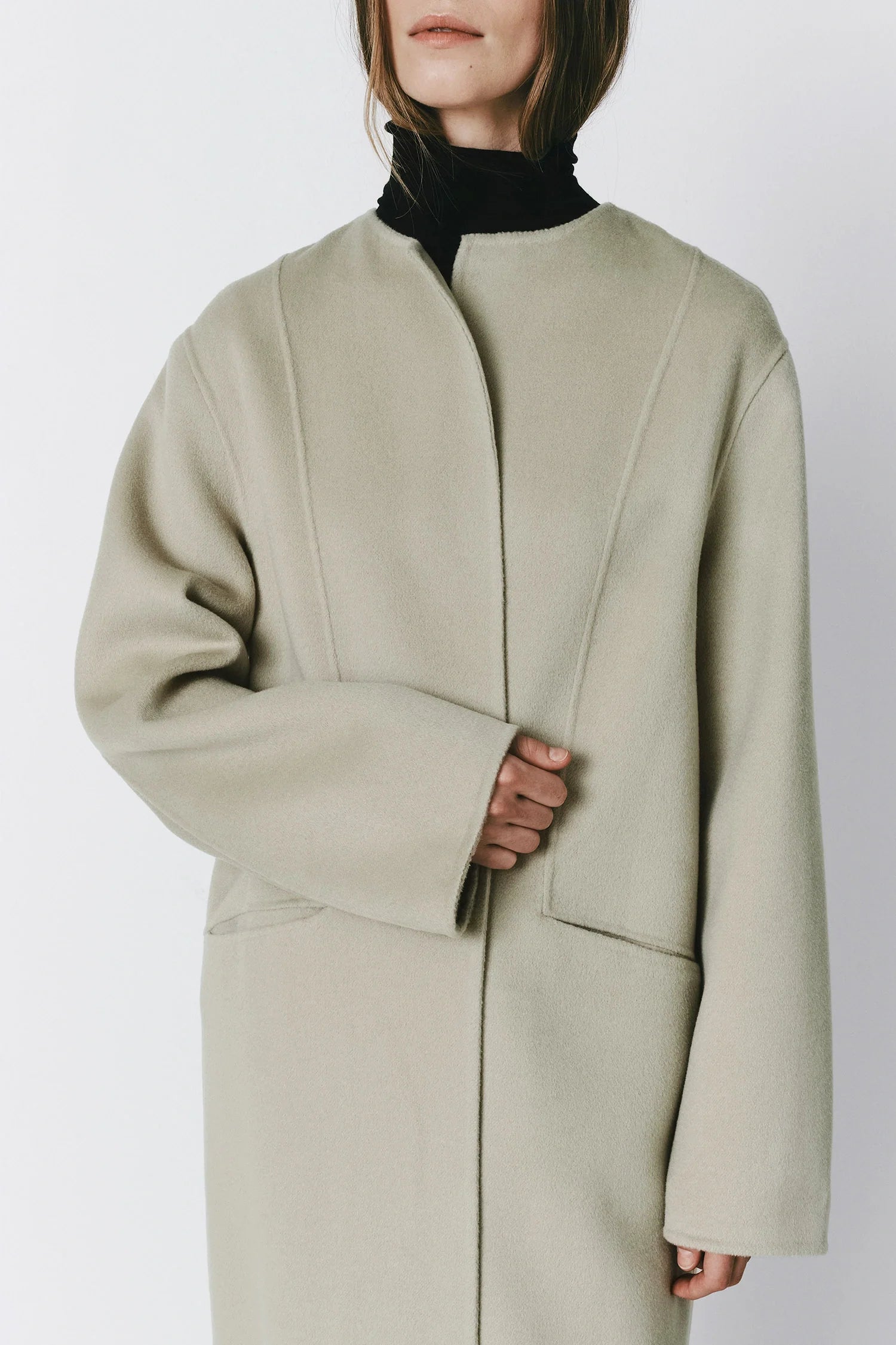Mathé Belted Double-Faced Coat