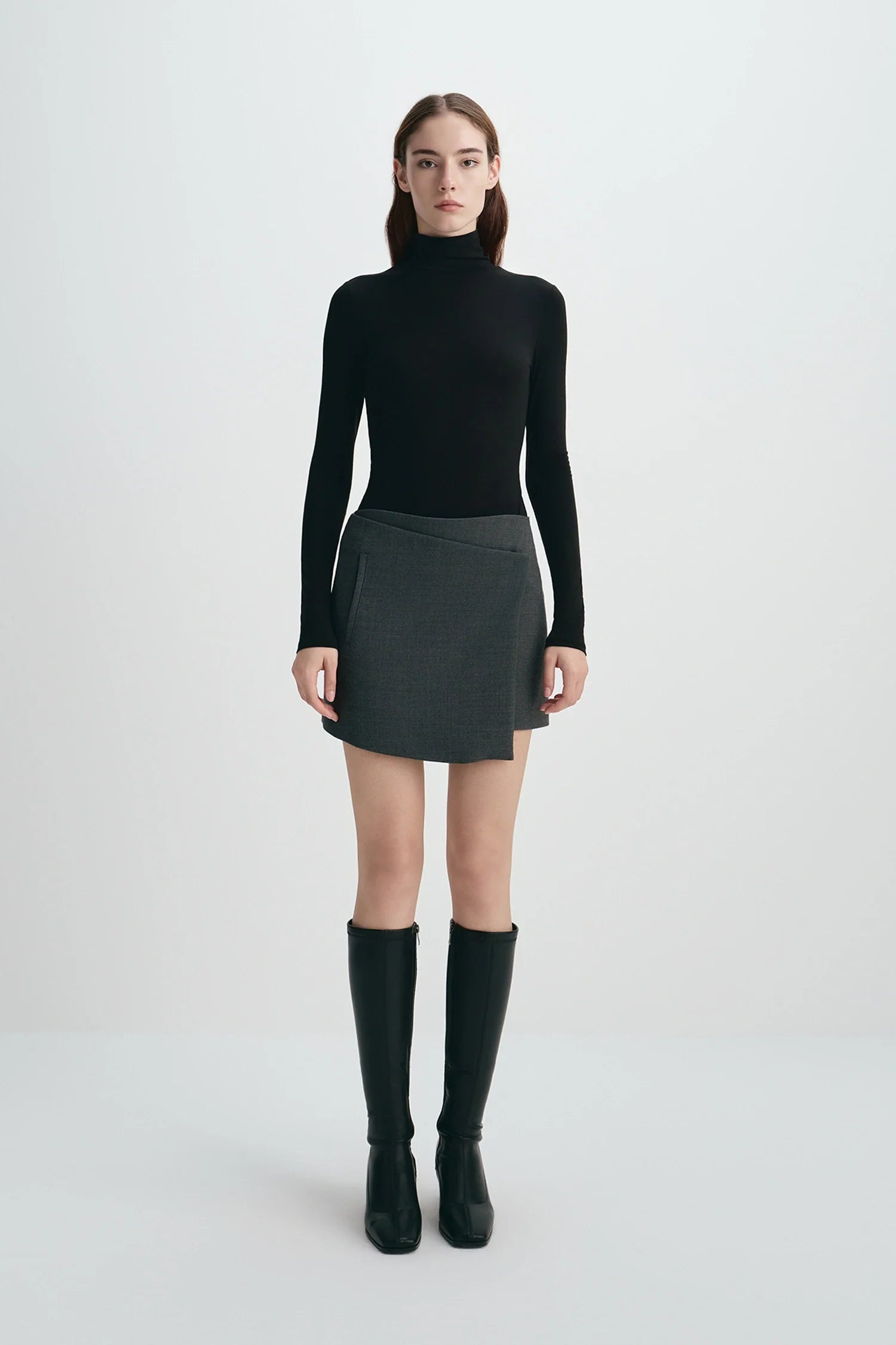 Alina Asymmetric Mini Skirt