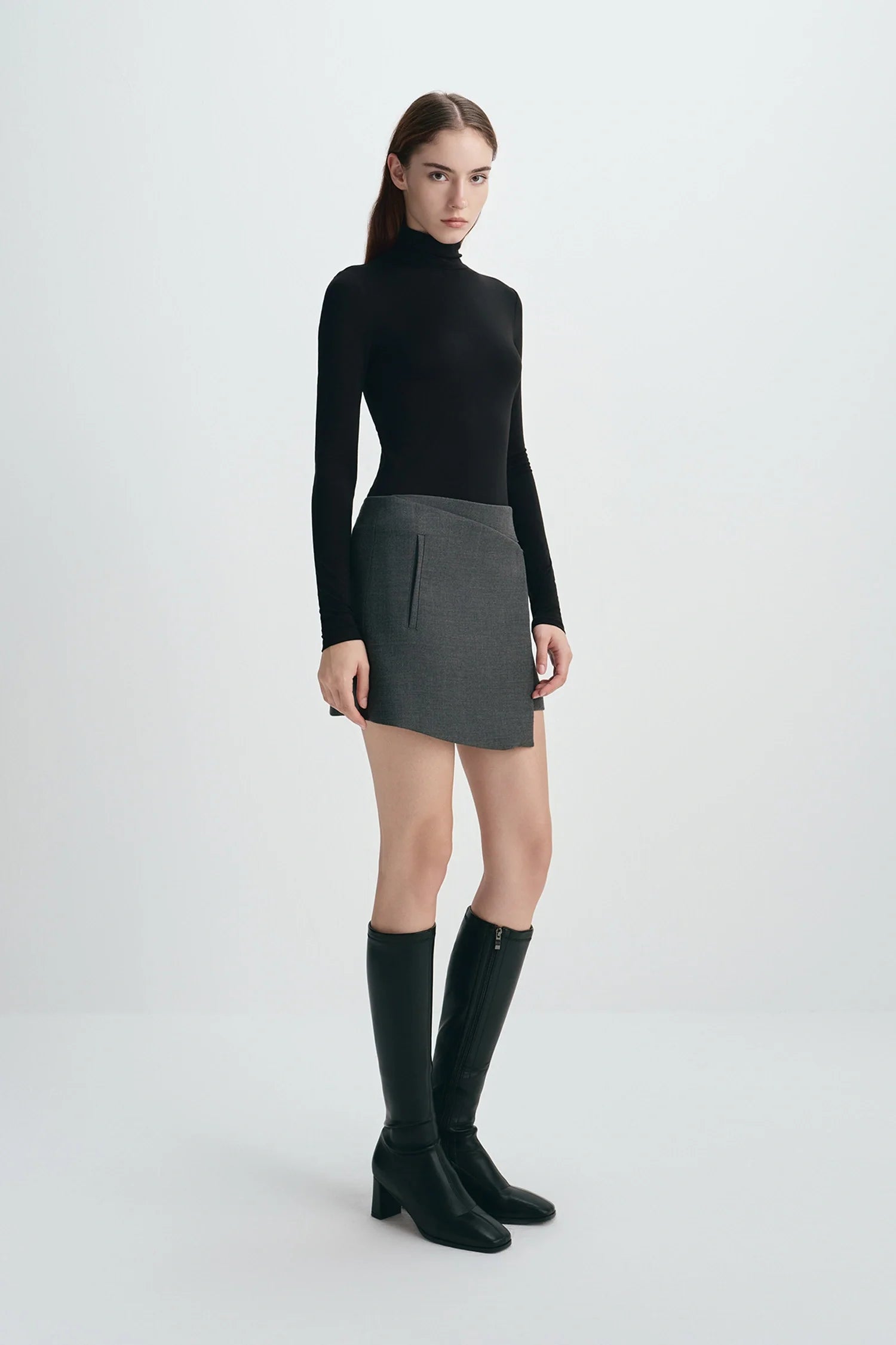 Alina Asymmetric Mini Skirt