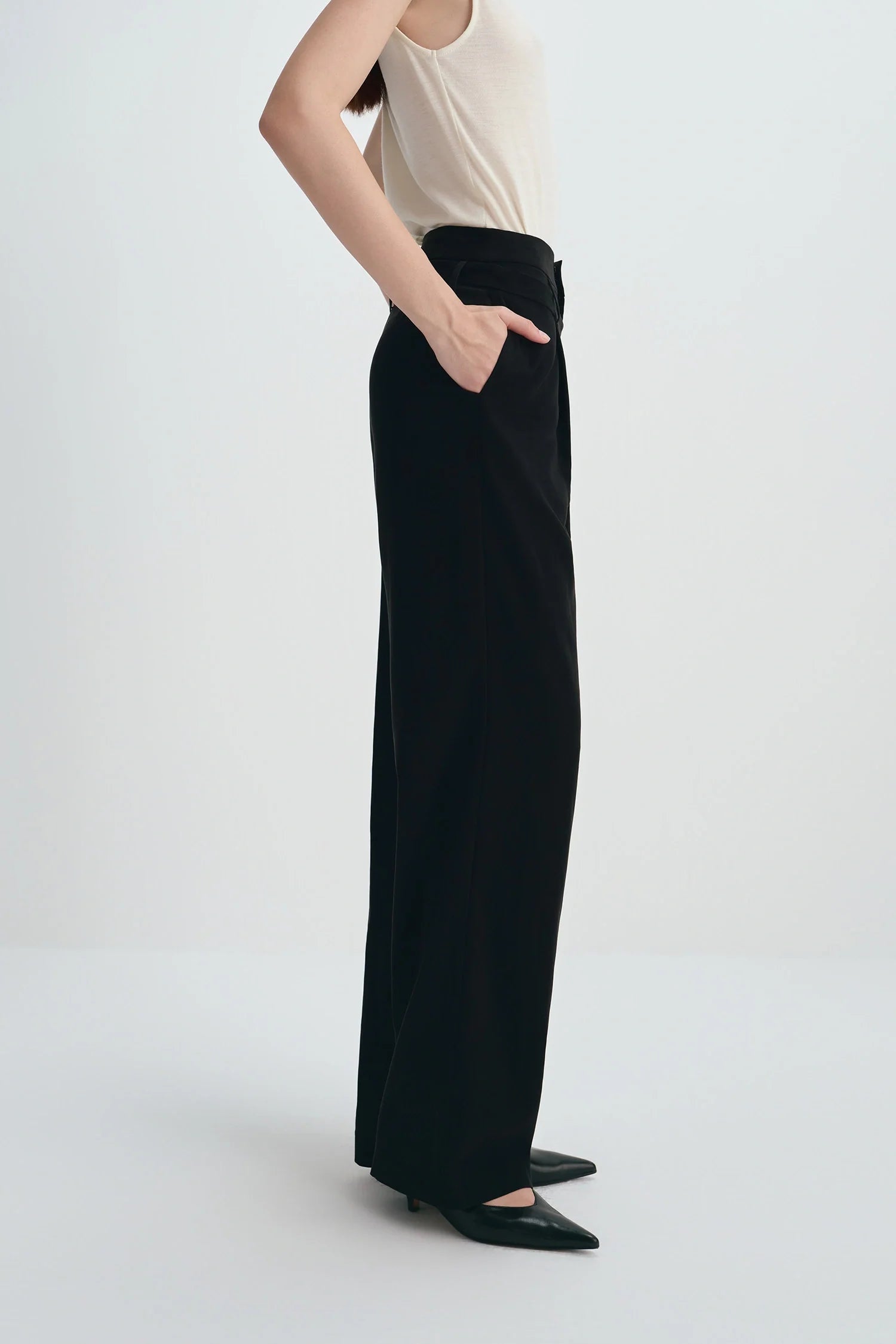 Miles Tie Belt Wide Leg Pant