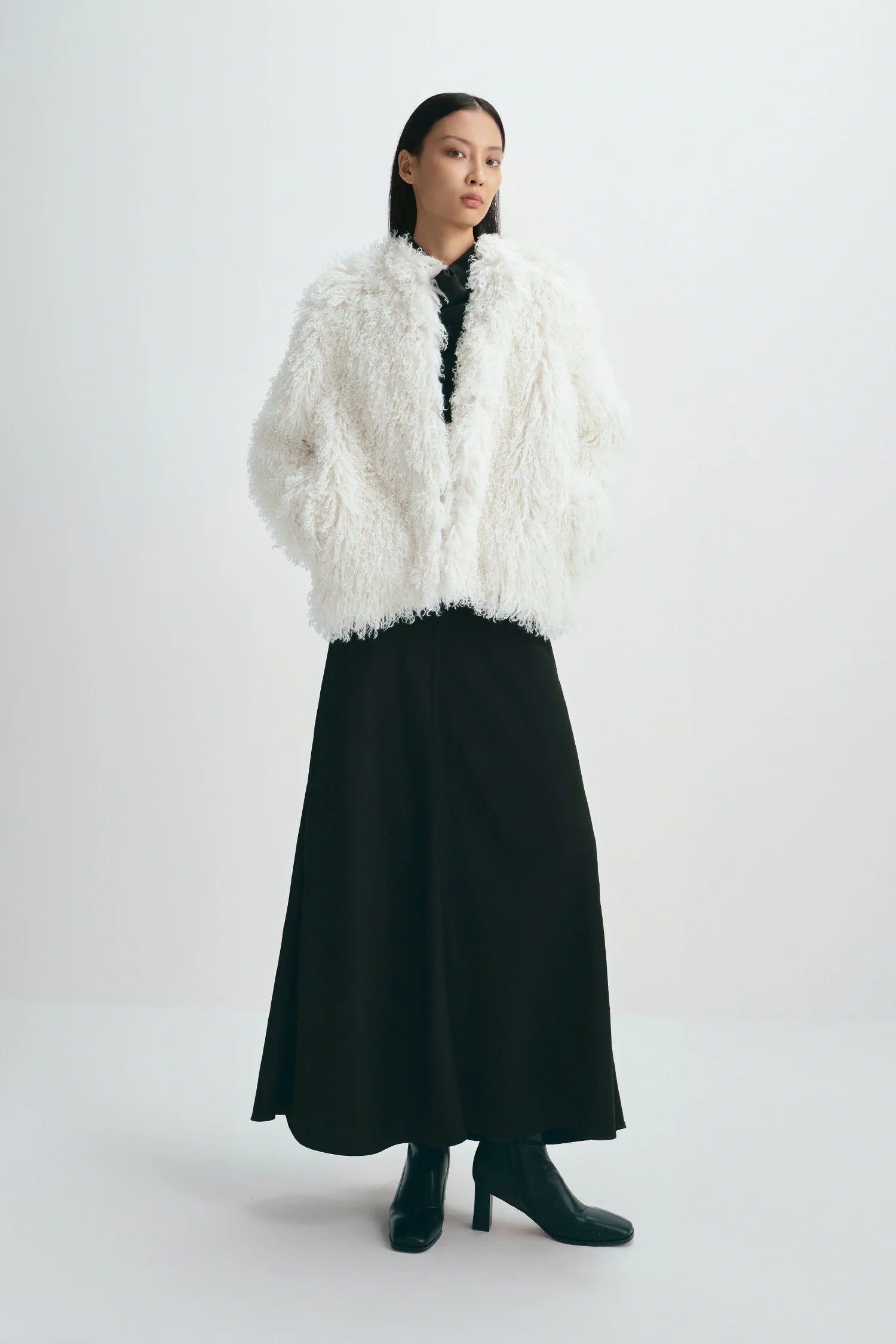 Roddie Curly Faux Fur Jacket