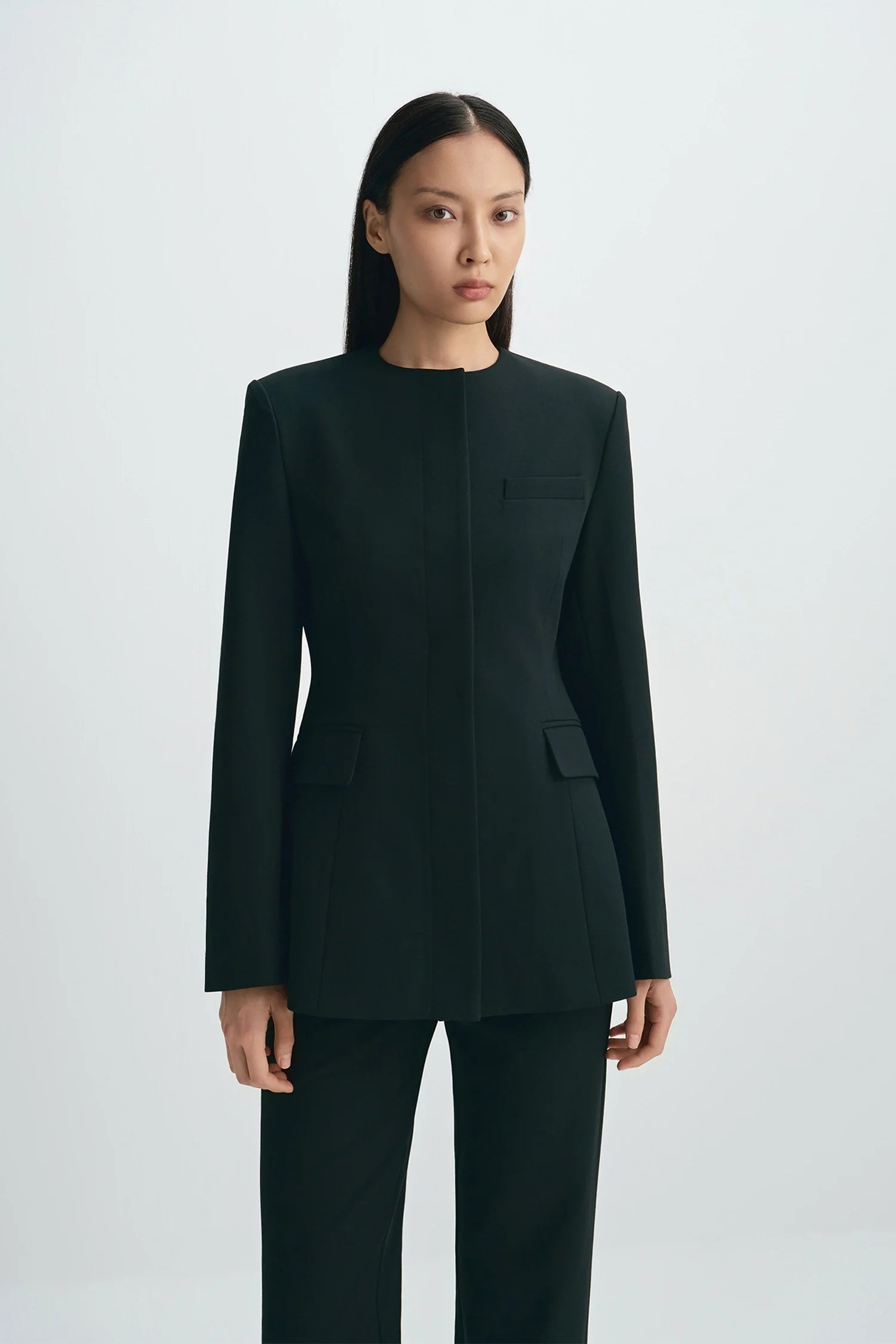 Dion Collarless Blazer