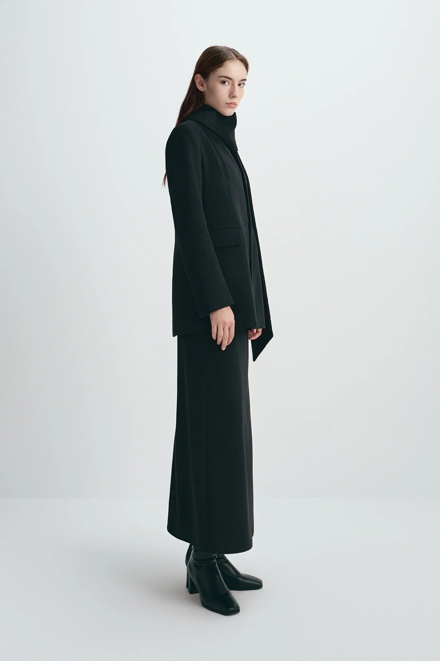 Emi Wool Blend Scarf Jacket