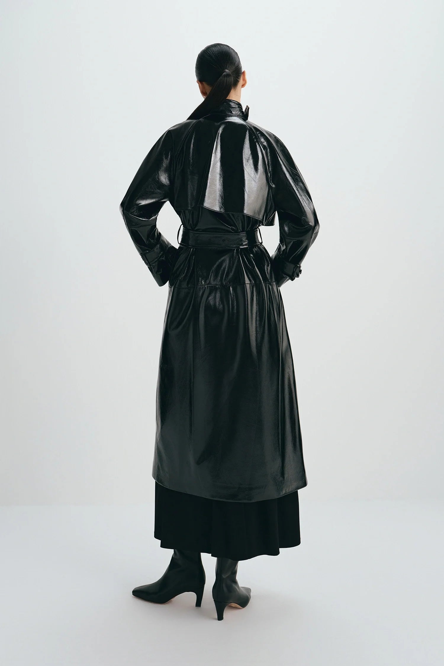 Hyde Shiny Pu Trench Coat