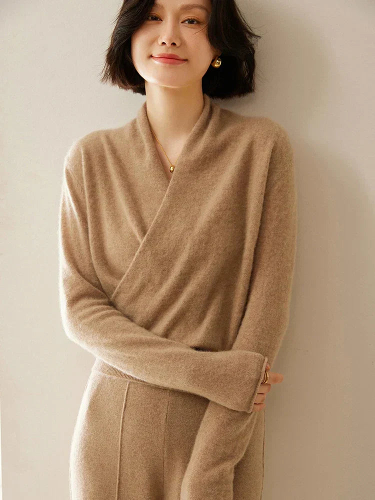 Isabelle's™ | Elegant Wrap Crossover Chic Sweater