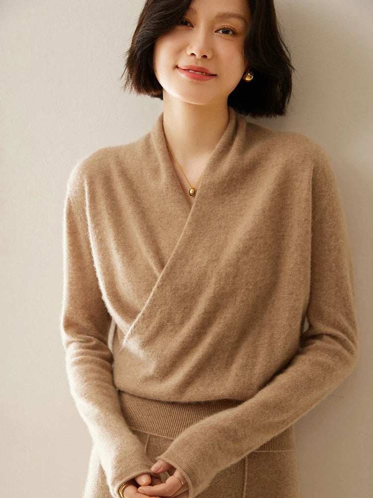Isabelle's™ | Elegant Wrap Crossover Chic Sweater