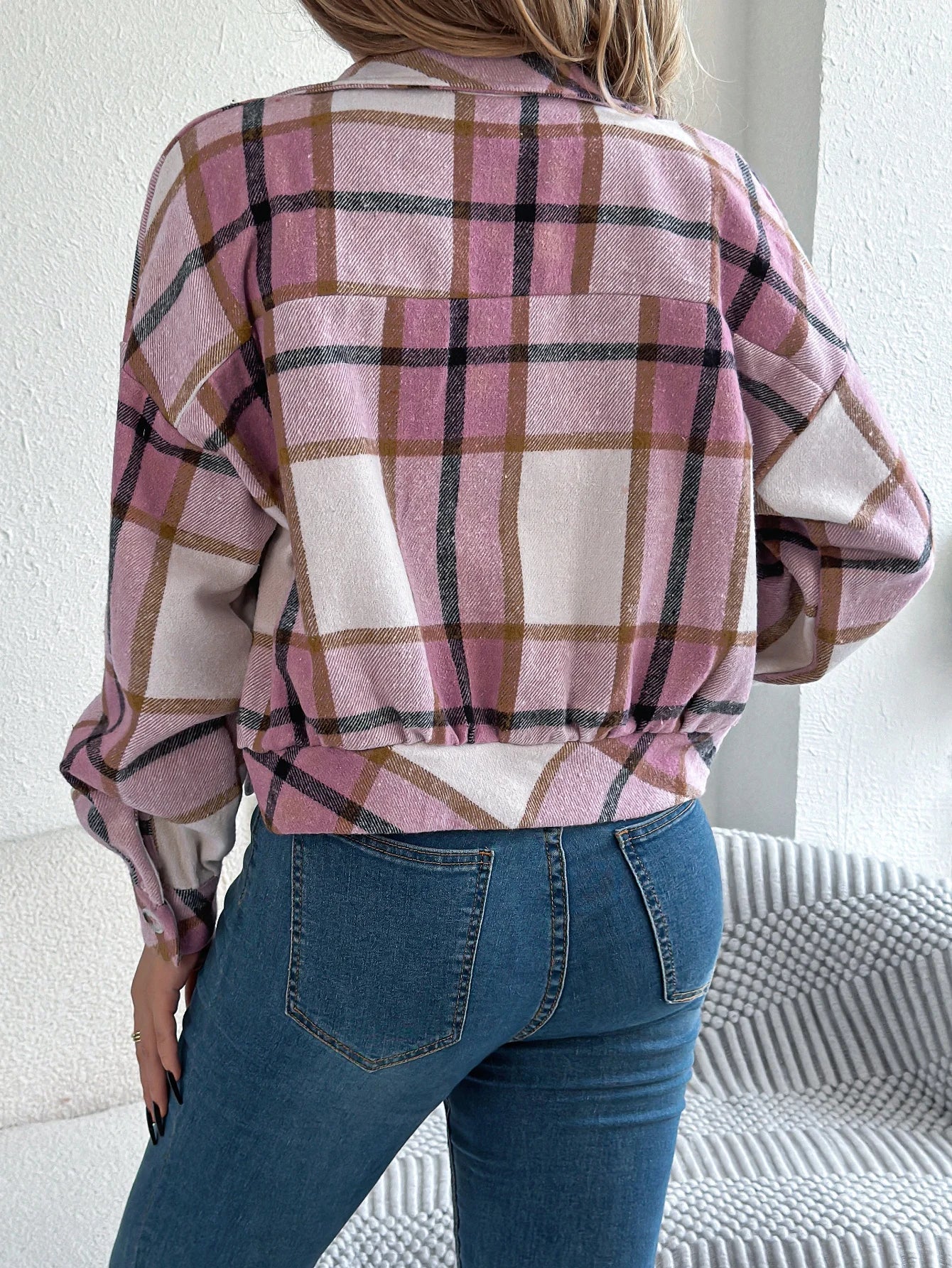Isabelle's™ | Cropped Plaid Jacket