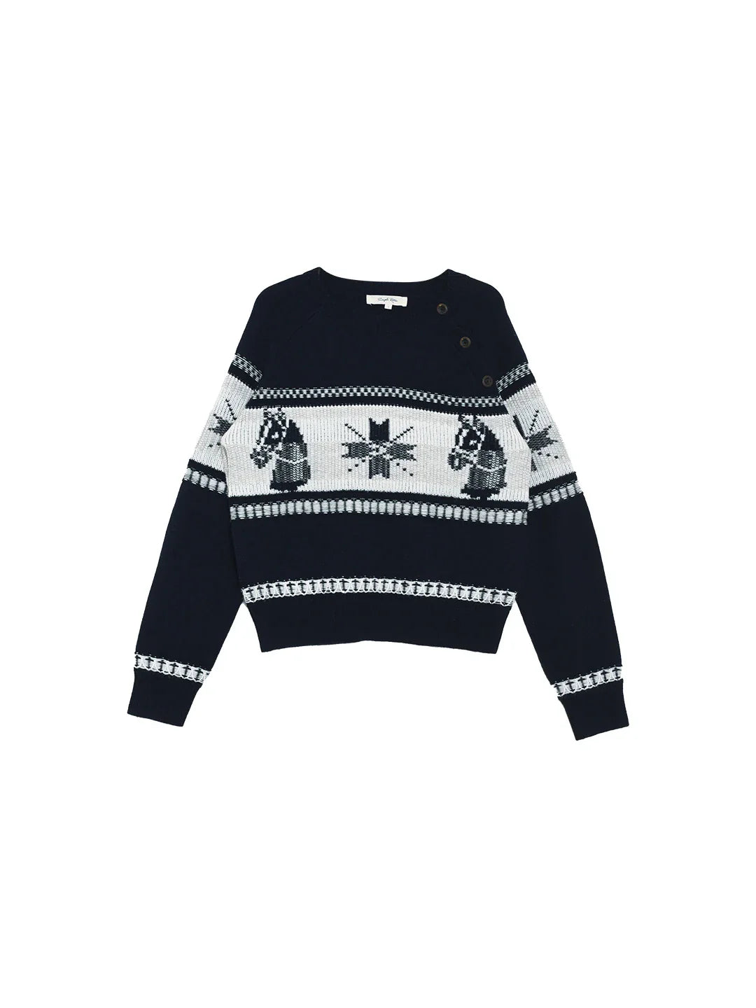 Alitzel Round Neck Wool Sweater