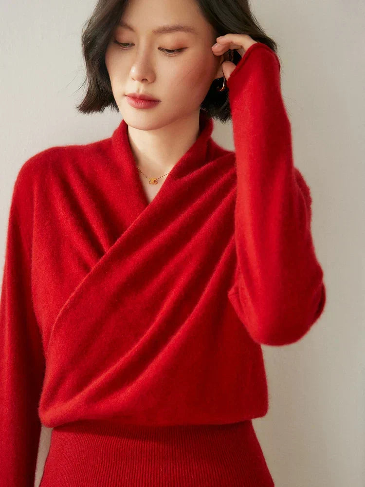 Isabelle's™ | Elegant Wrap Crossover Chic Sweater