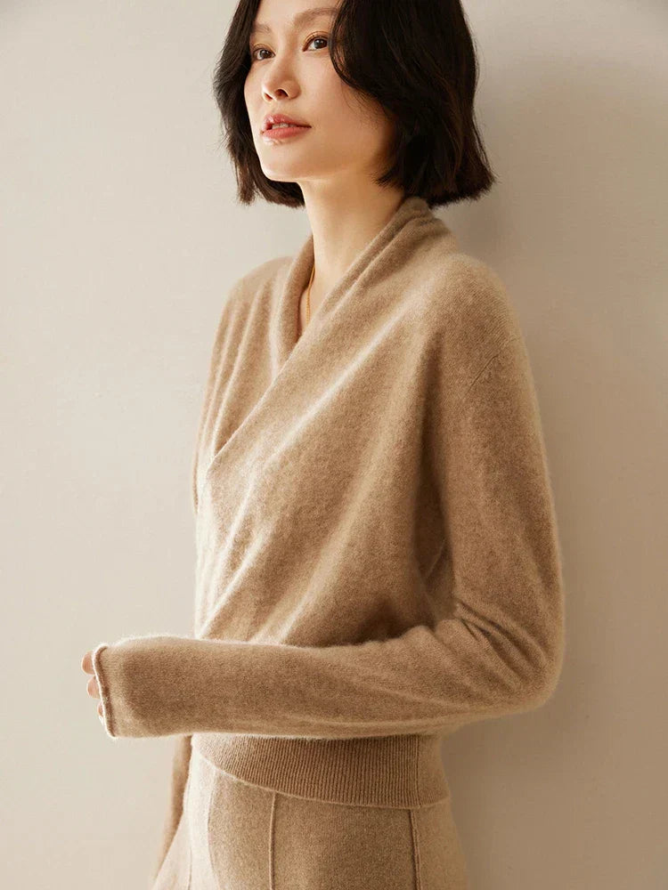 Isabelle's™ | Elegant Wrap Crossover Chic Sweater