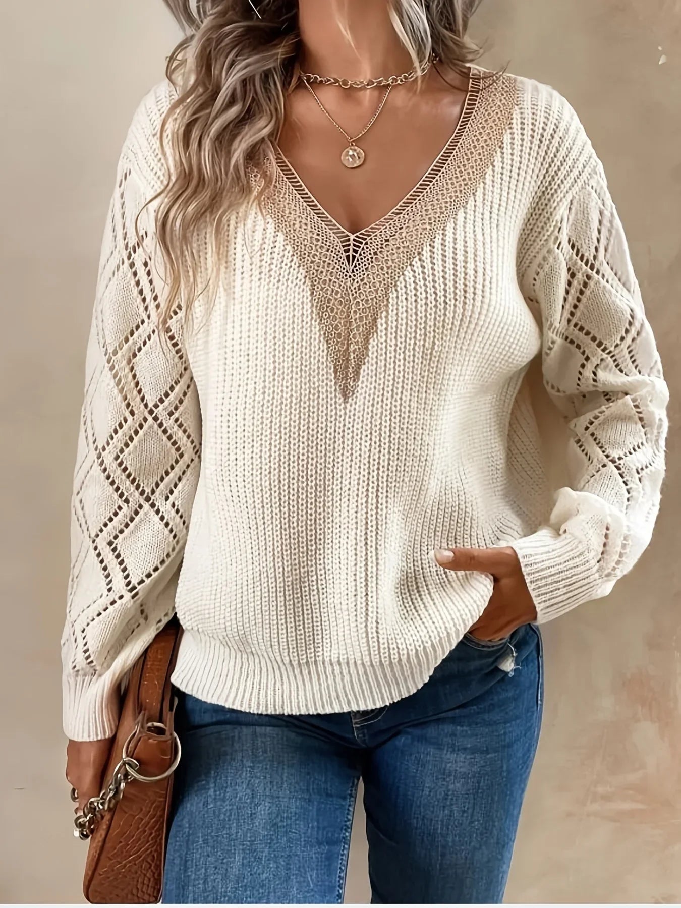 Isabelle's™ | Crochet Lace Sweater