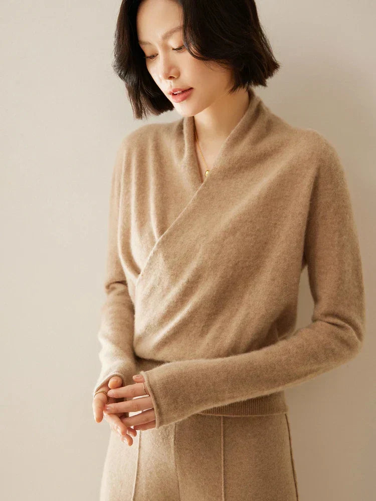 Isabelle's™ | Elegant Wrap Crossover Chic Sweater