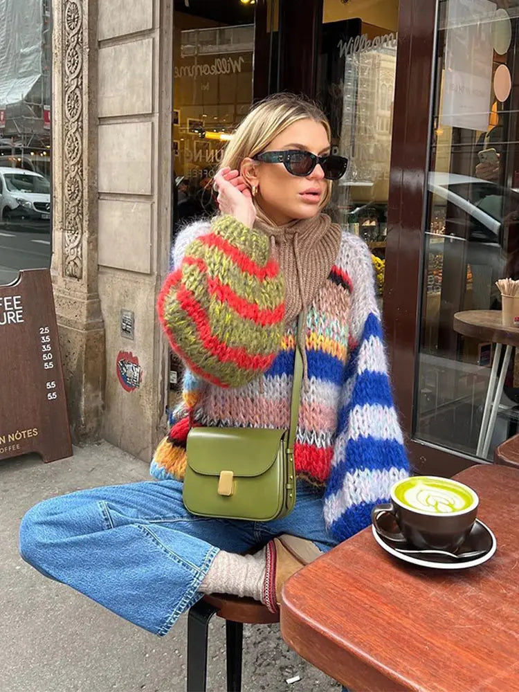 Isabelle's™ | Winter Multicolor Knit Sweater