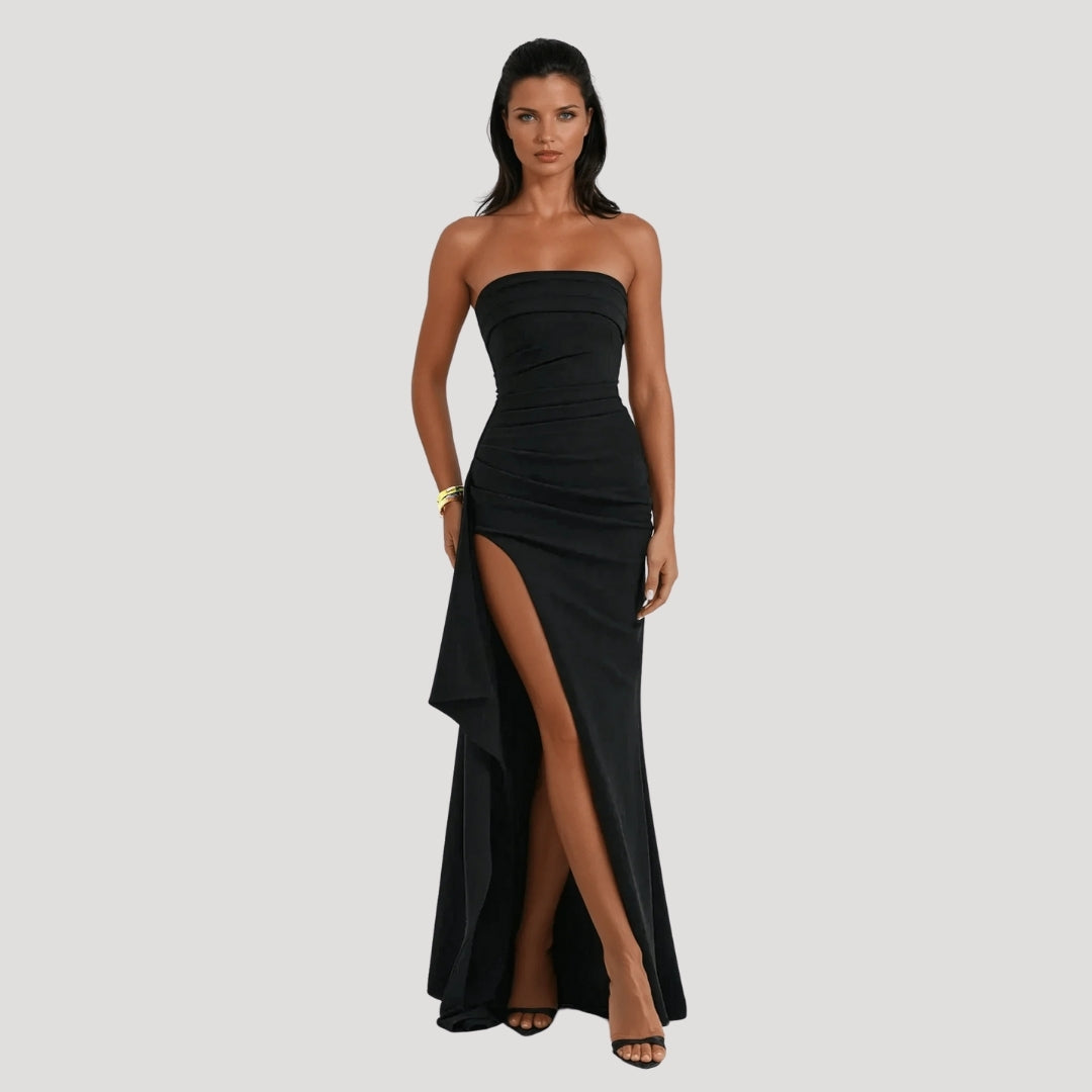 Isabelle's™ | Wedding Guest Strapless Maxi Dress