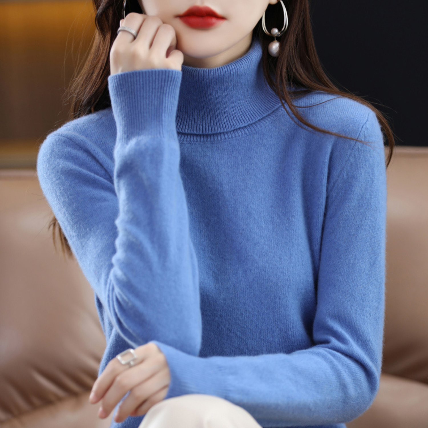 Isabelle's™ | Winter Classic Turtleneck Knit Sweater