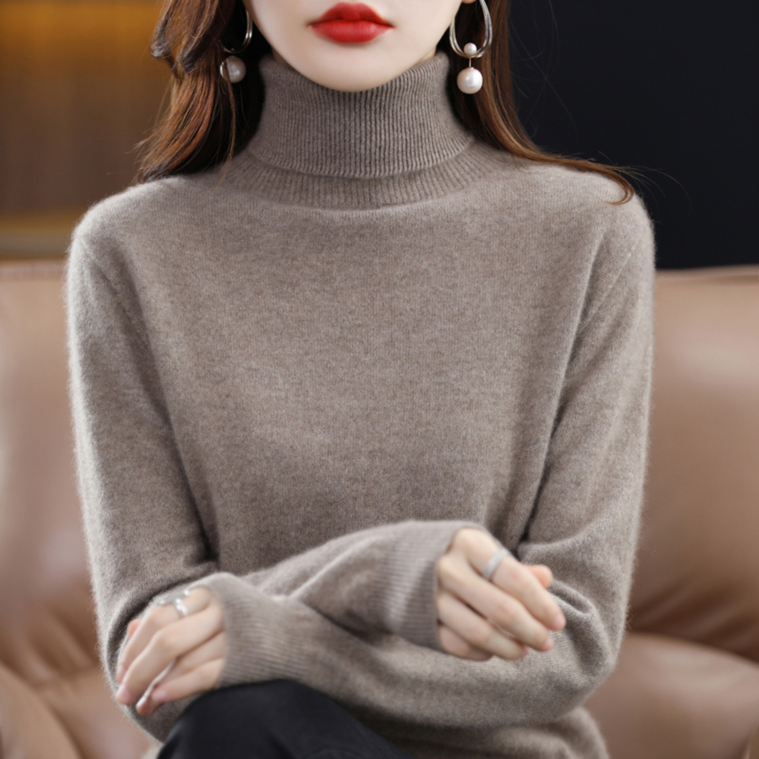 Isabelle's™ | Winter Classic Turtleneck Knit Sweater