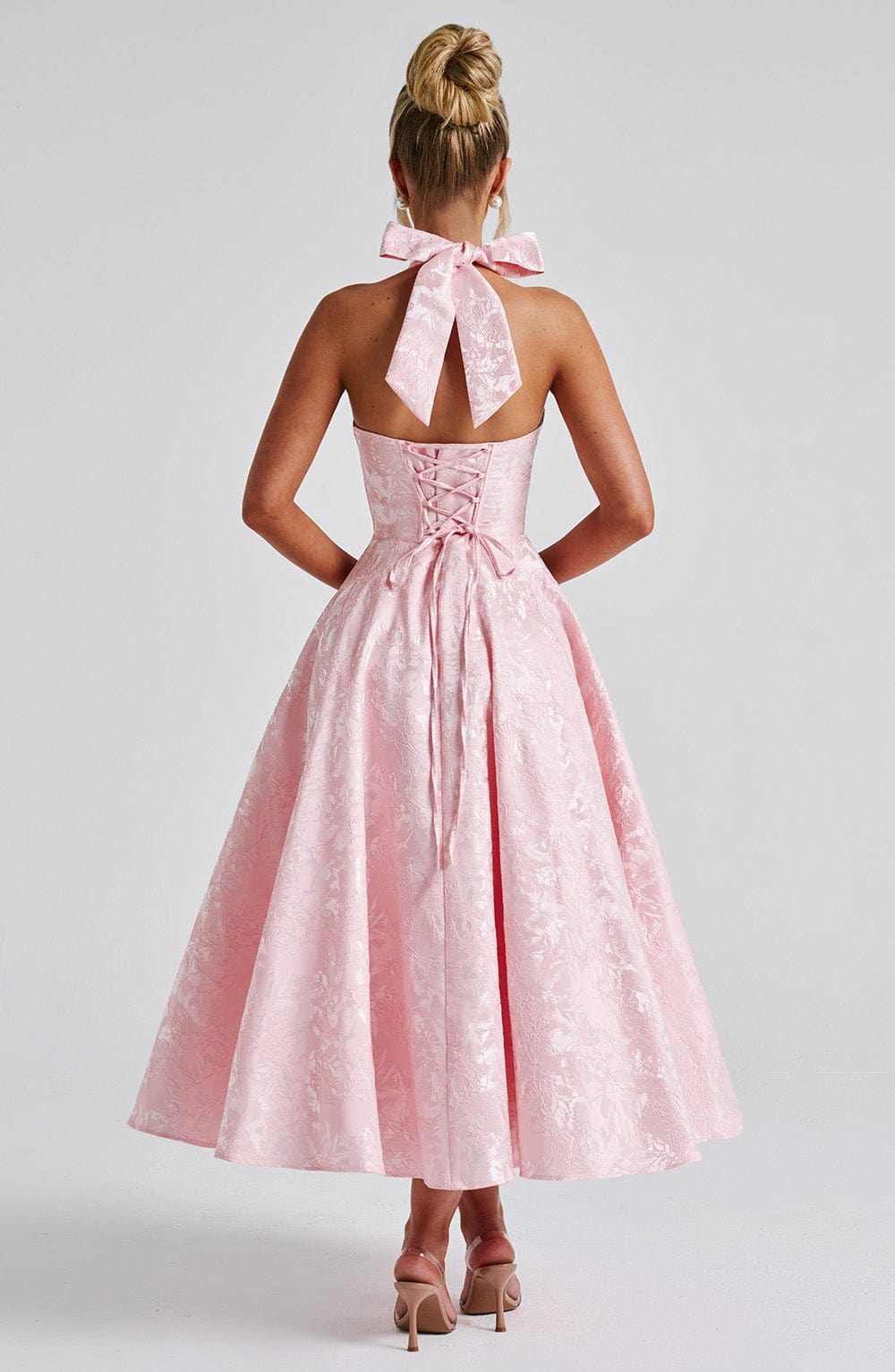 Isabelle's™ | Wedding Guest Halter Midi Dress