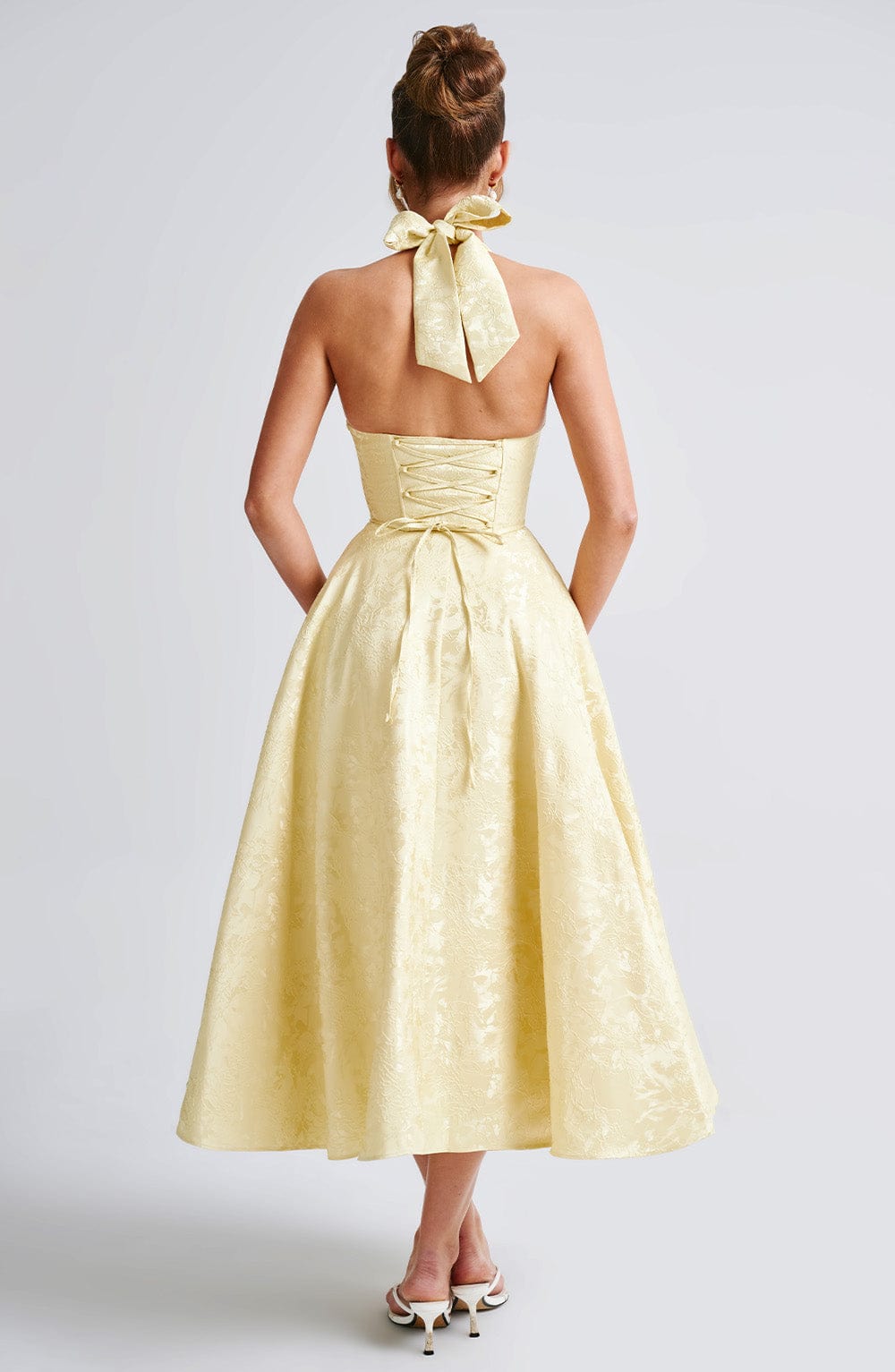 Isabelle's™ | Wedding Guest Halter Midi Dress
