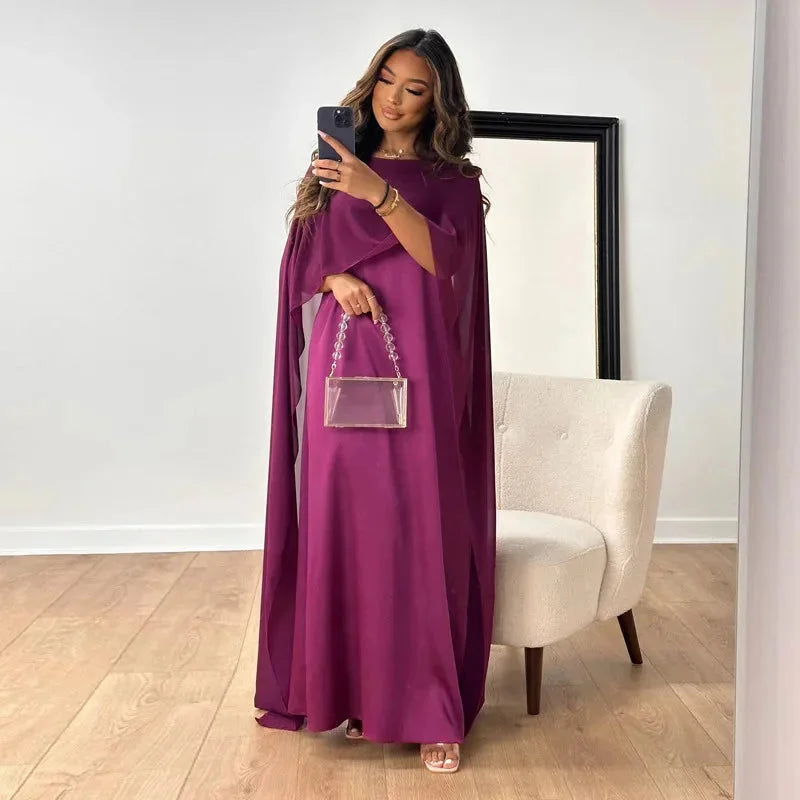 Isabelle's™ | Wedding Guest Cape Maxi Dress