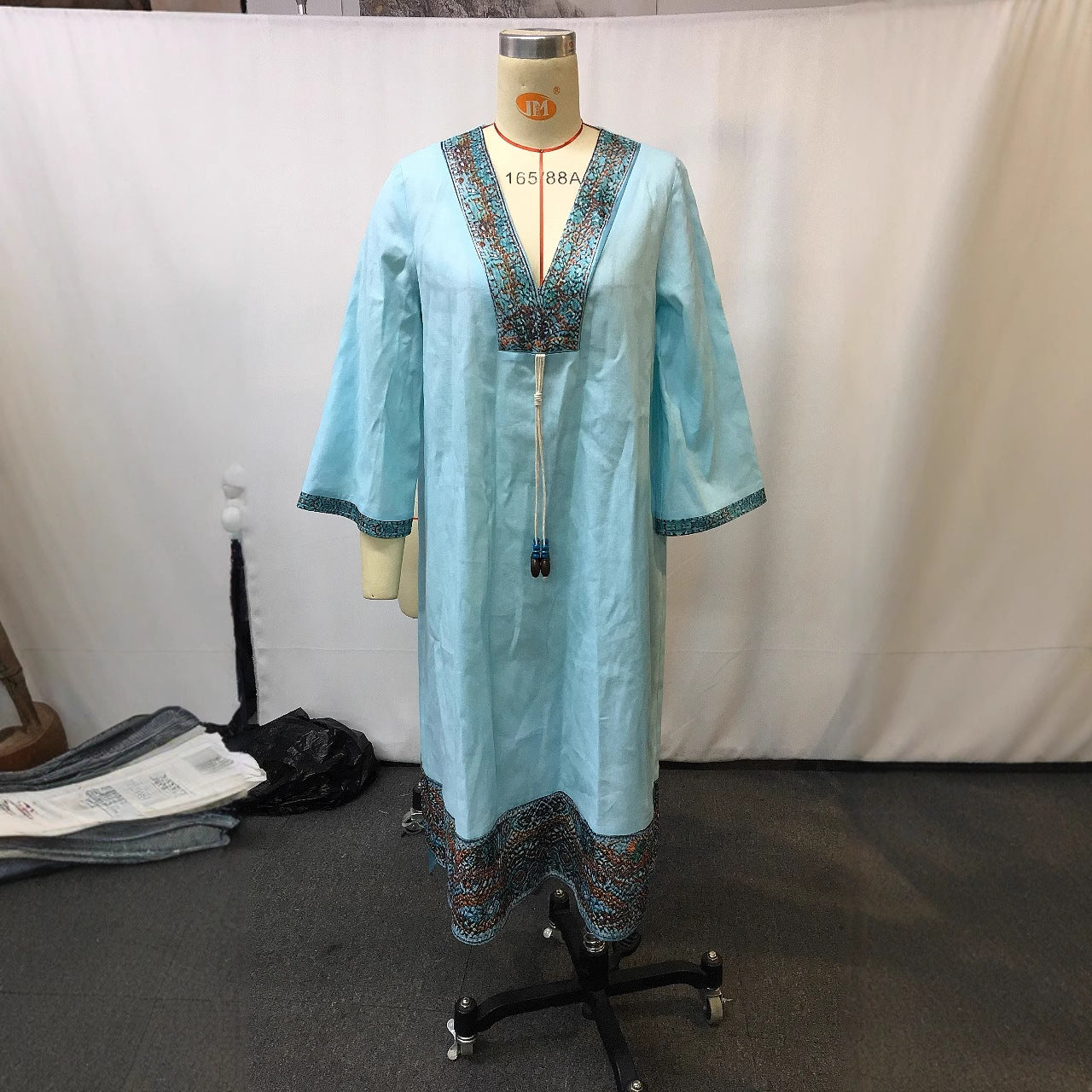 Vintage Long Tunic Blouse Loose-fitting Dress