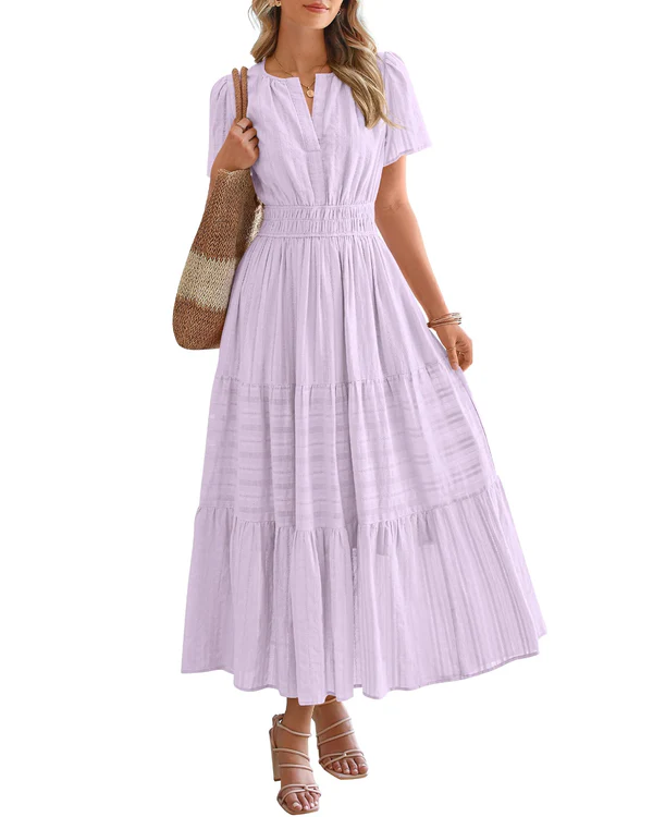 Isabelle's™ | Smocked Waist Tiered Maxi Dress