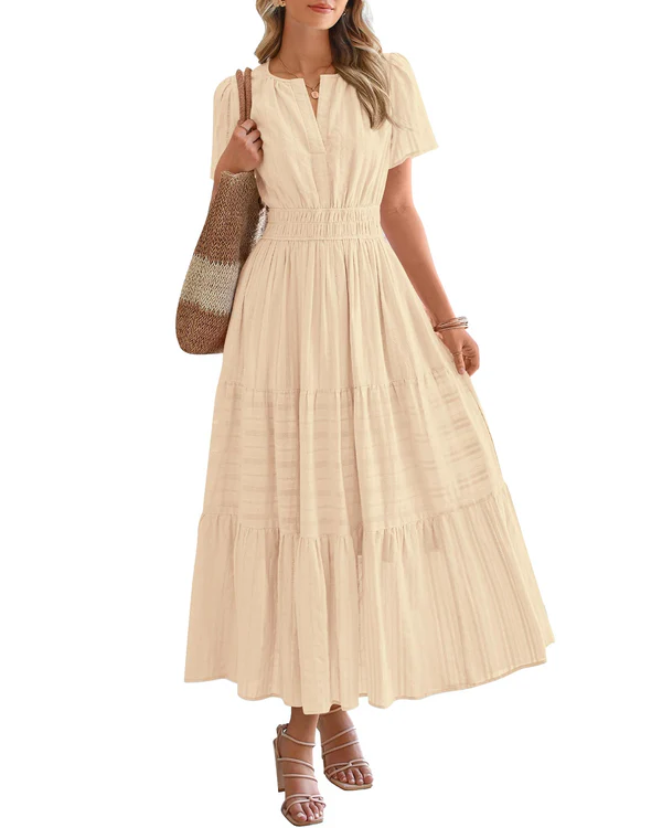 Isabelle's™ | Smocked Waist Tiered Maxi Dress